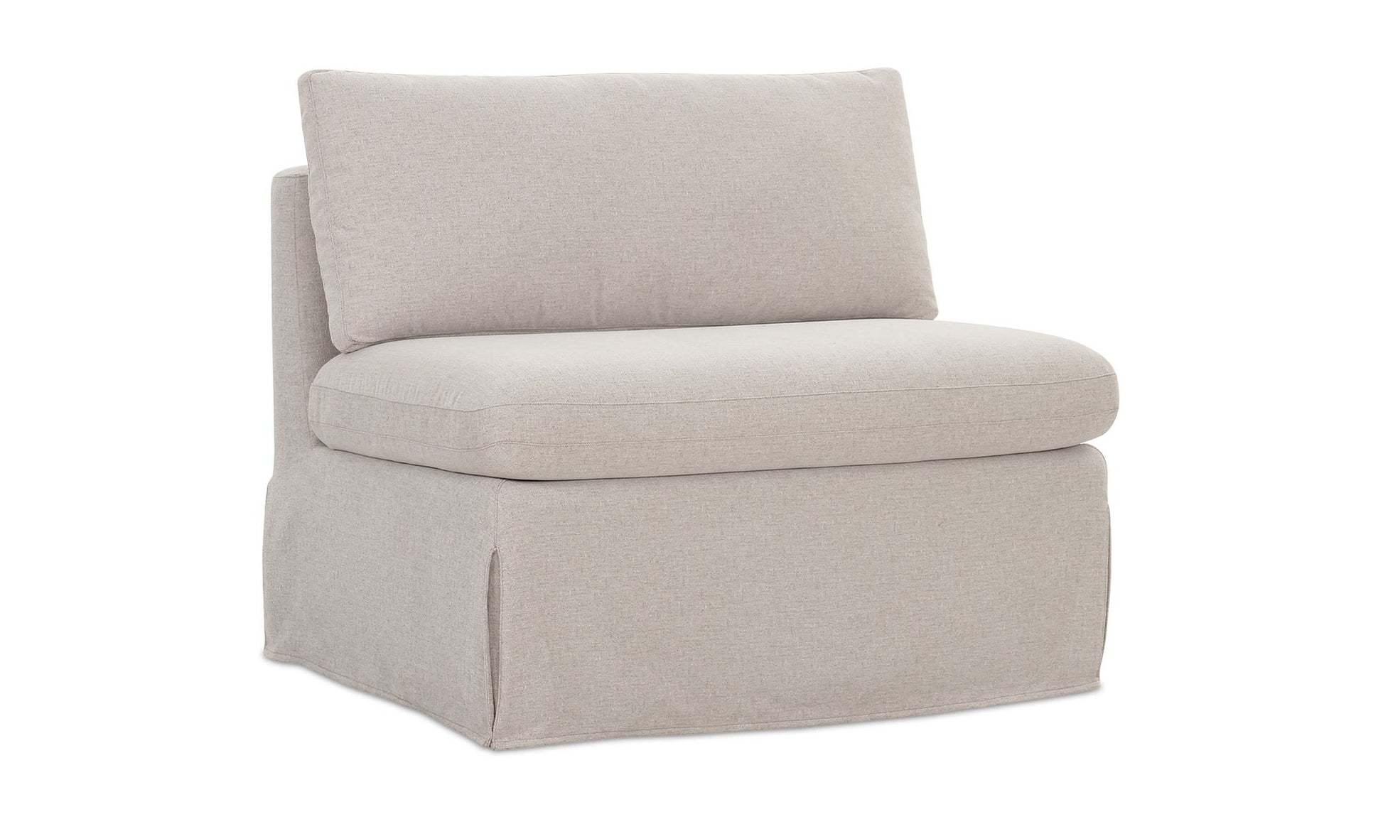 Fable Slipcover Dining Chair and Half Beige by Moe's Home Collection - view 6