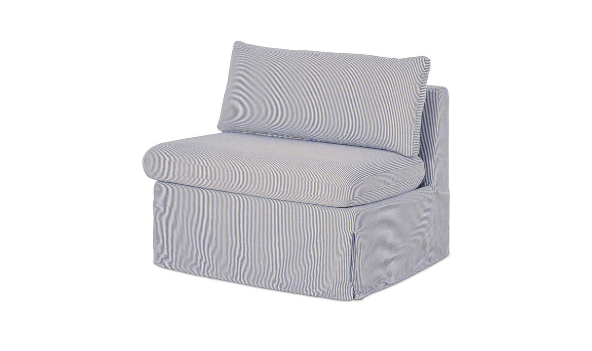 Fable Slipcover Dining Chair and Half Navy Stripe by Moe's Home Collection - view 10