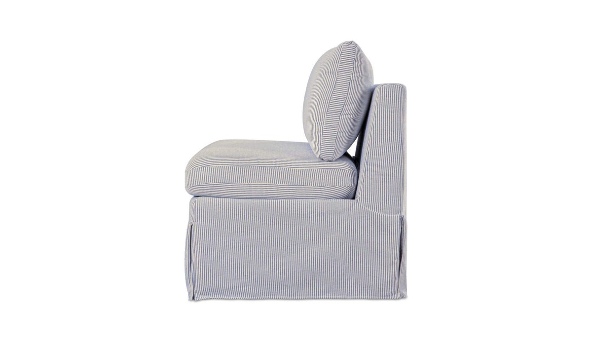 Fable Slipcover Dining Chair and Half Navy Stripe by Moe's Home Collection - view 9