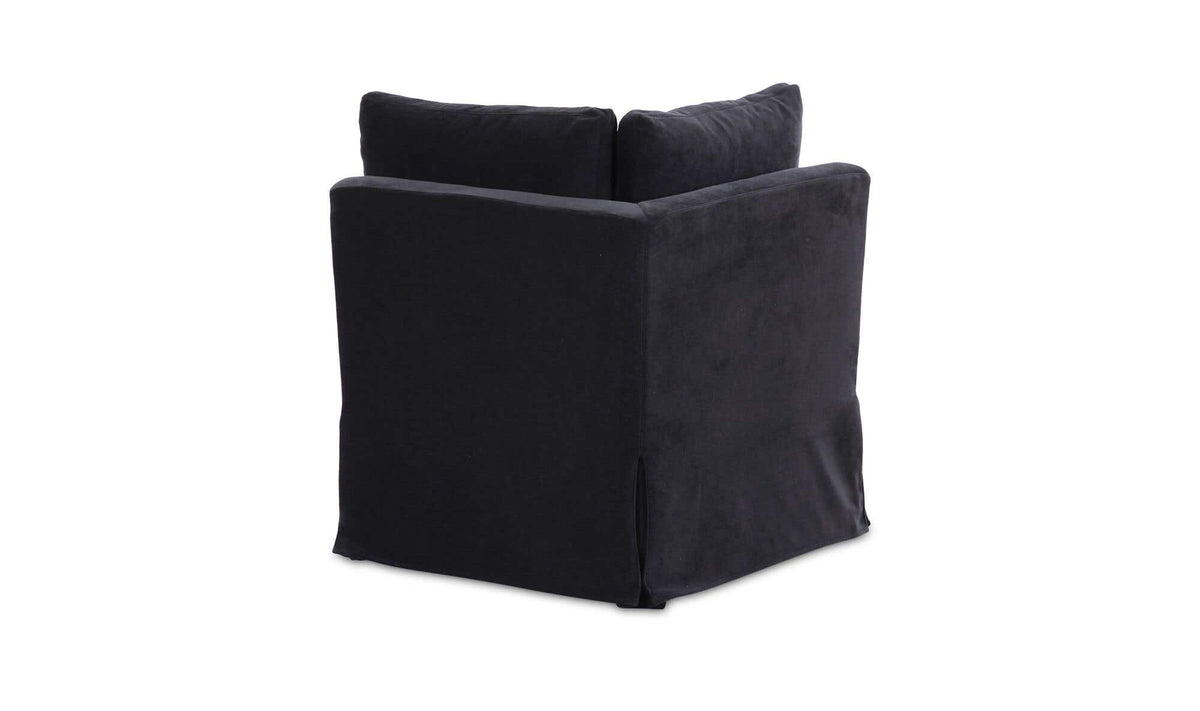 Fable Slipcover Dining Corner Chair Black by Moe's Home Collection - view 7