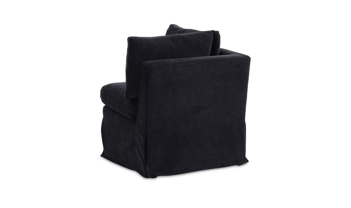 Fable Slipcover Dining Corner Chair Black by Moe's Home Collection - view 6