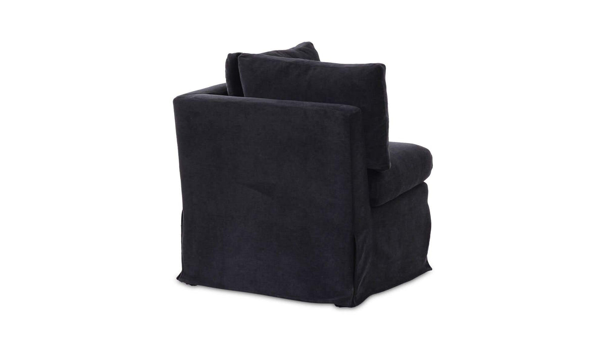 Fable Slipcover Dining Corner Chair Black by Moe's Home Collection - view 8