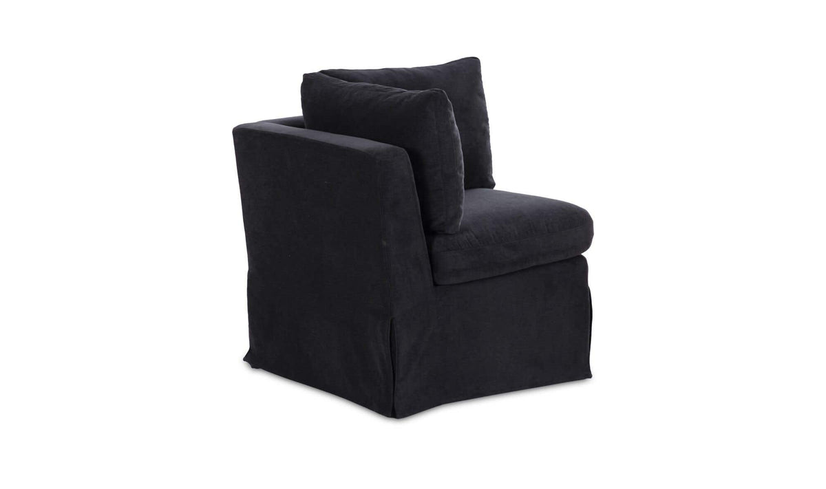 Fable Slipcover Dining Corner Chair Black by Moe's Home Collection - view 4