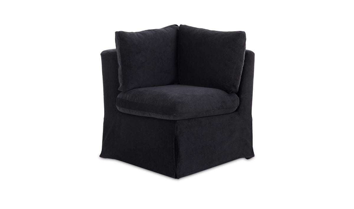 Fable Slipcover Dining Corner Chair Black by Moe's Home Collection - view 2