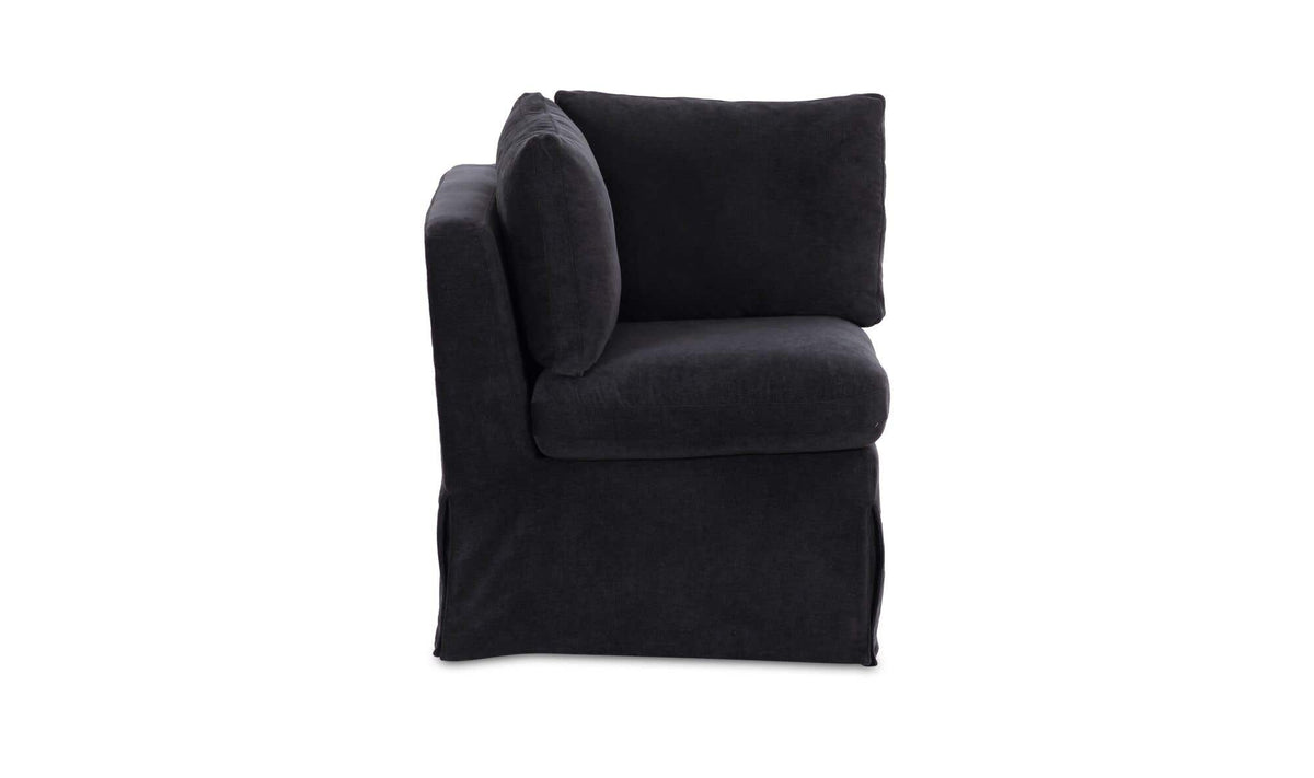 Fable Slipcover Dining Corner Chair Black by Moe's Home Collection - view 5