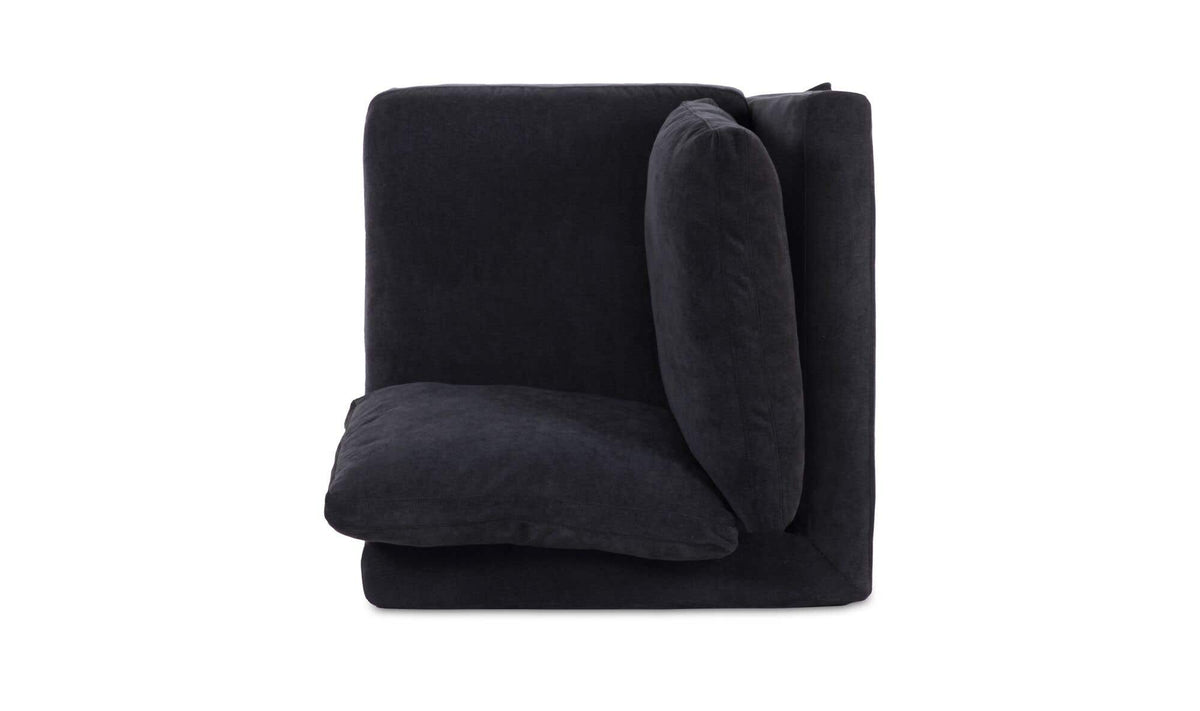 Fable Slipcover Dining Corner Chair Black by Moe's Home Collection - view 11