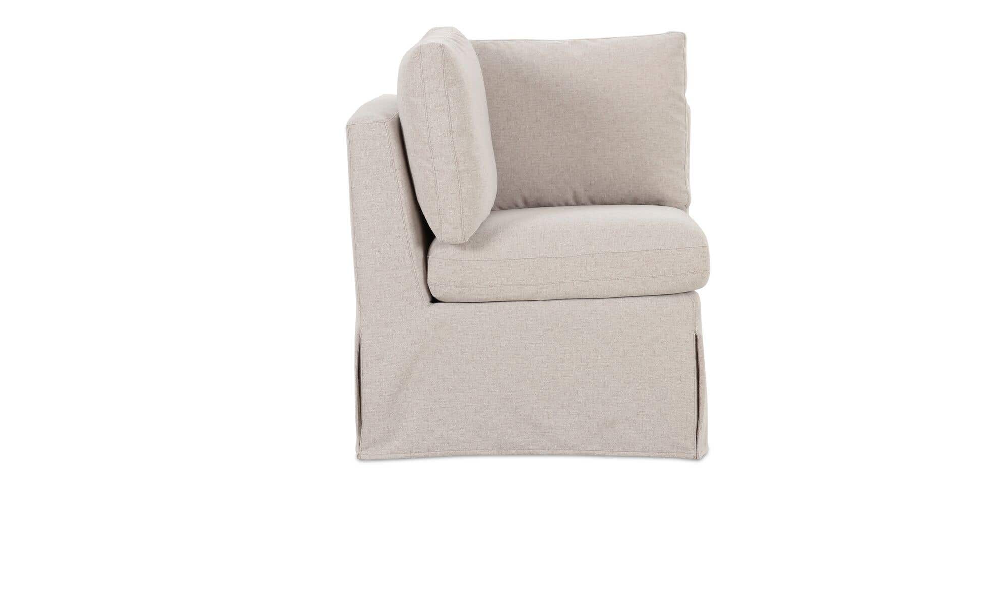 Fable Slipcover Dining Corner Chair Beige by Moe's Home Collection - view 7