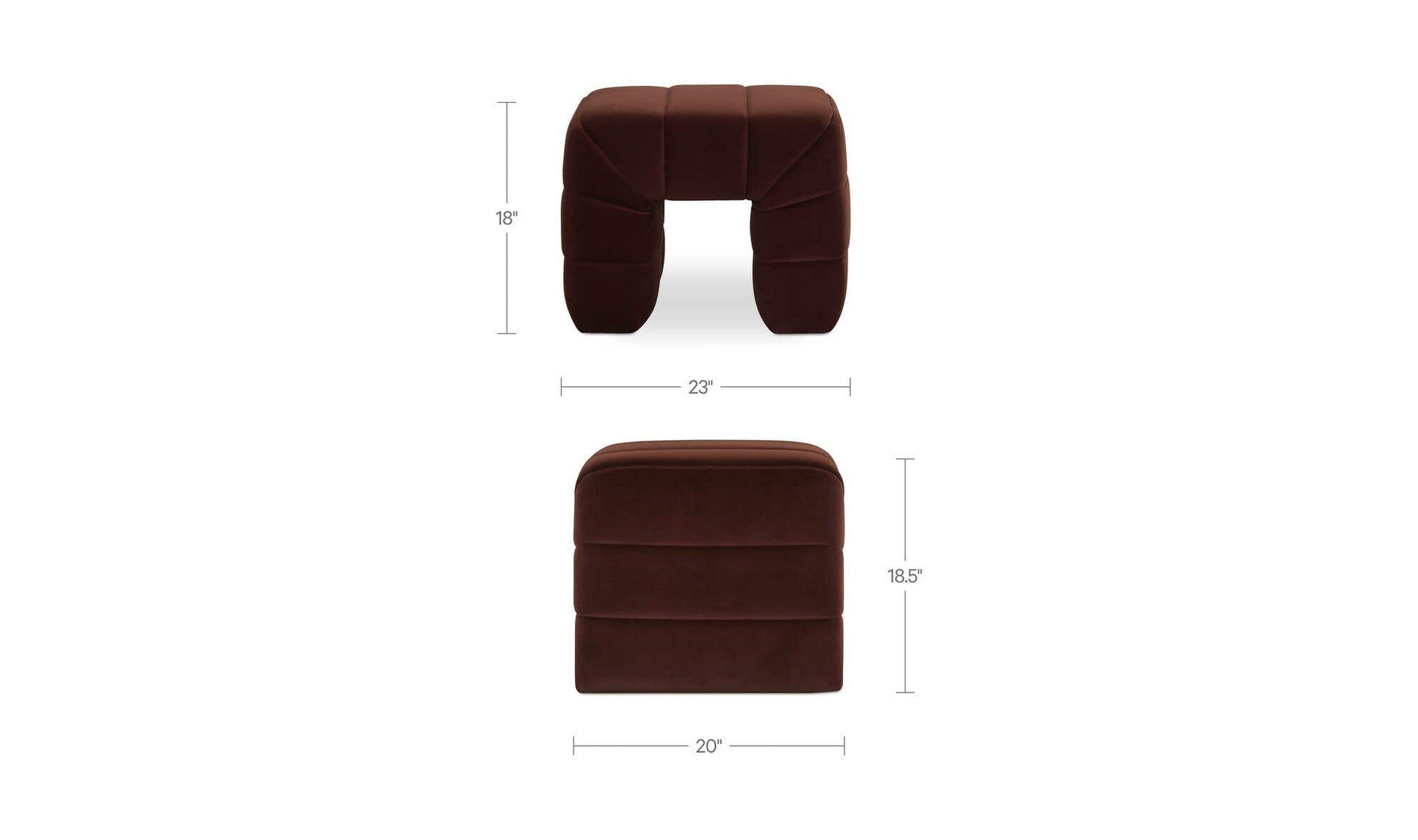 Verity Stool Warm Brown by Moe's Home Collection - view 12