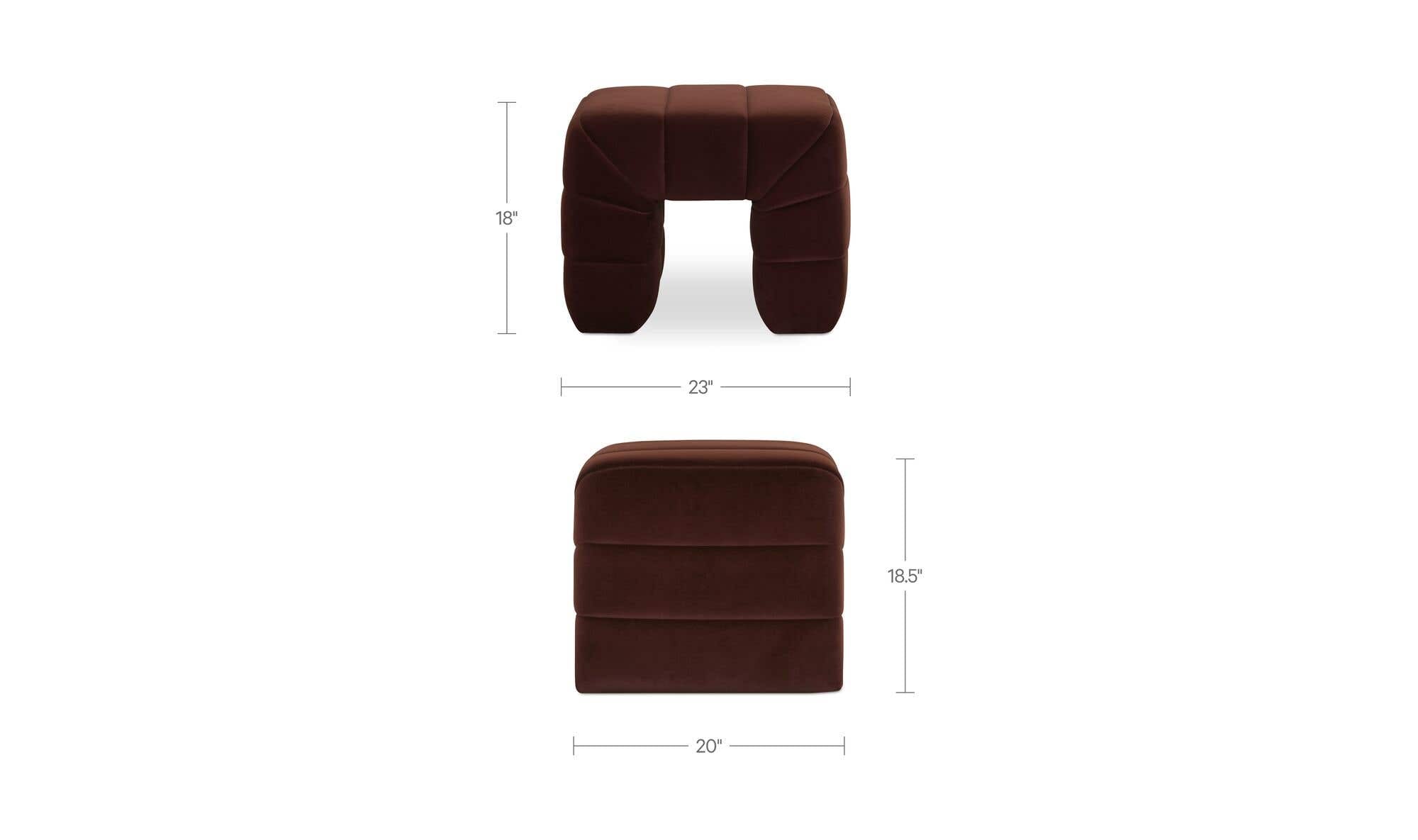 Verity Stool Warm Brown by Moe's Home Collection - view 12