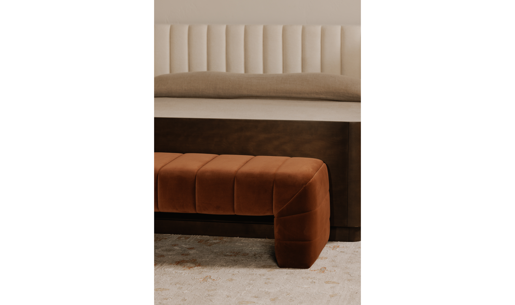 Verity Bench Warm Brown by Moe's Home Collection - view 7