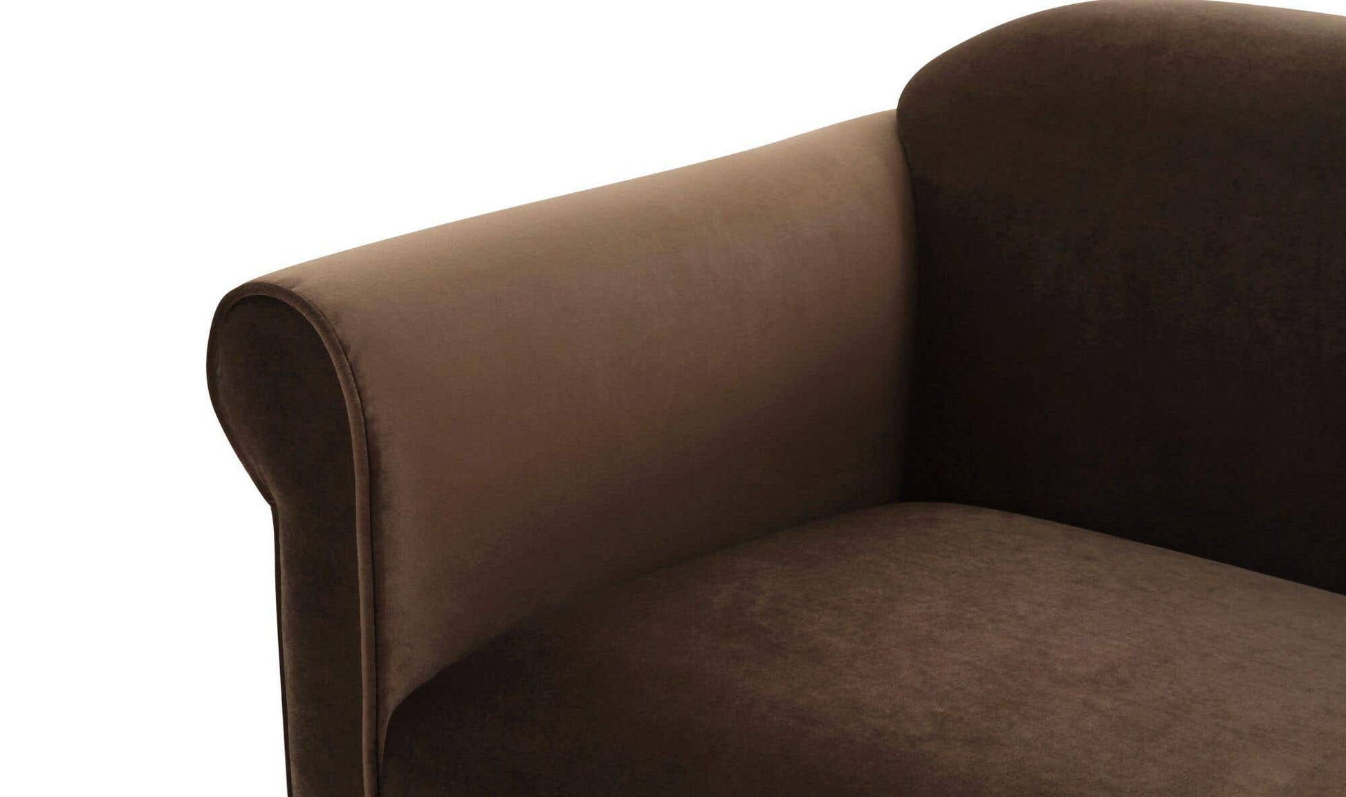 Harmony Accent Chair Dark Brown Faux Mohair by Moe's Home Collection - view 11