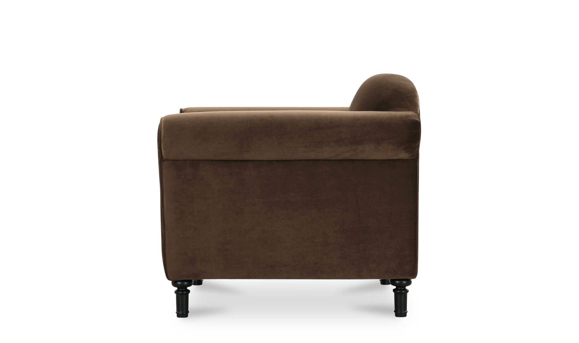Harmony Accent Chair Dark Brown Faux Mohair by Moe's Home Collection - view 8