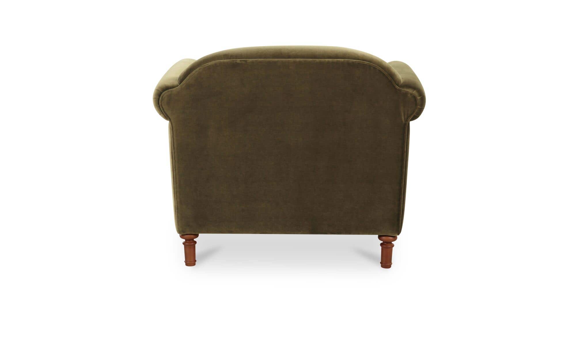 Harmony Accent Chair Dark Green Faux Mohair by Moe's Home Collection - view 9