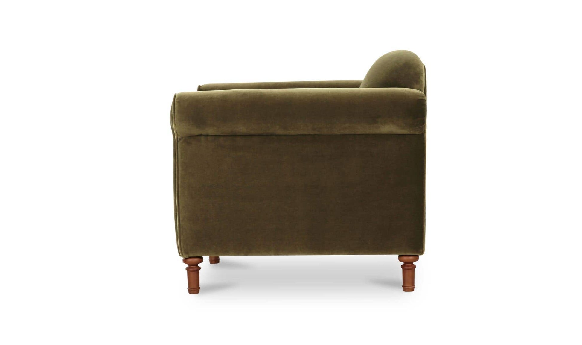Harmony Accent Chair Dark Green Faux Mohair by Moe's Home Collection - view 8