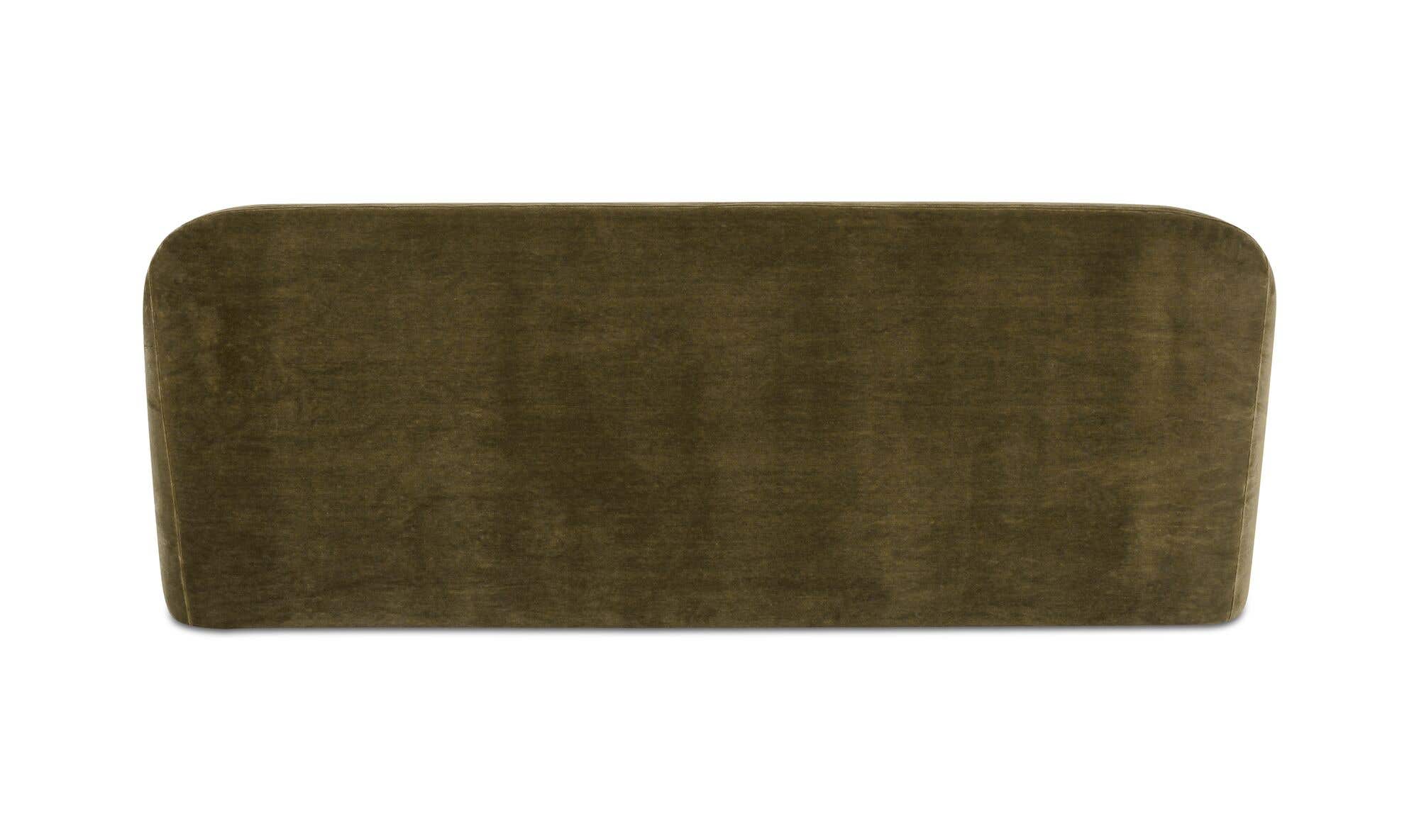 Rialto Sofa Dark Green Faux Mohair by Moe's Home Collection - view 11