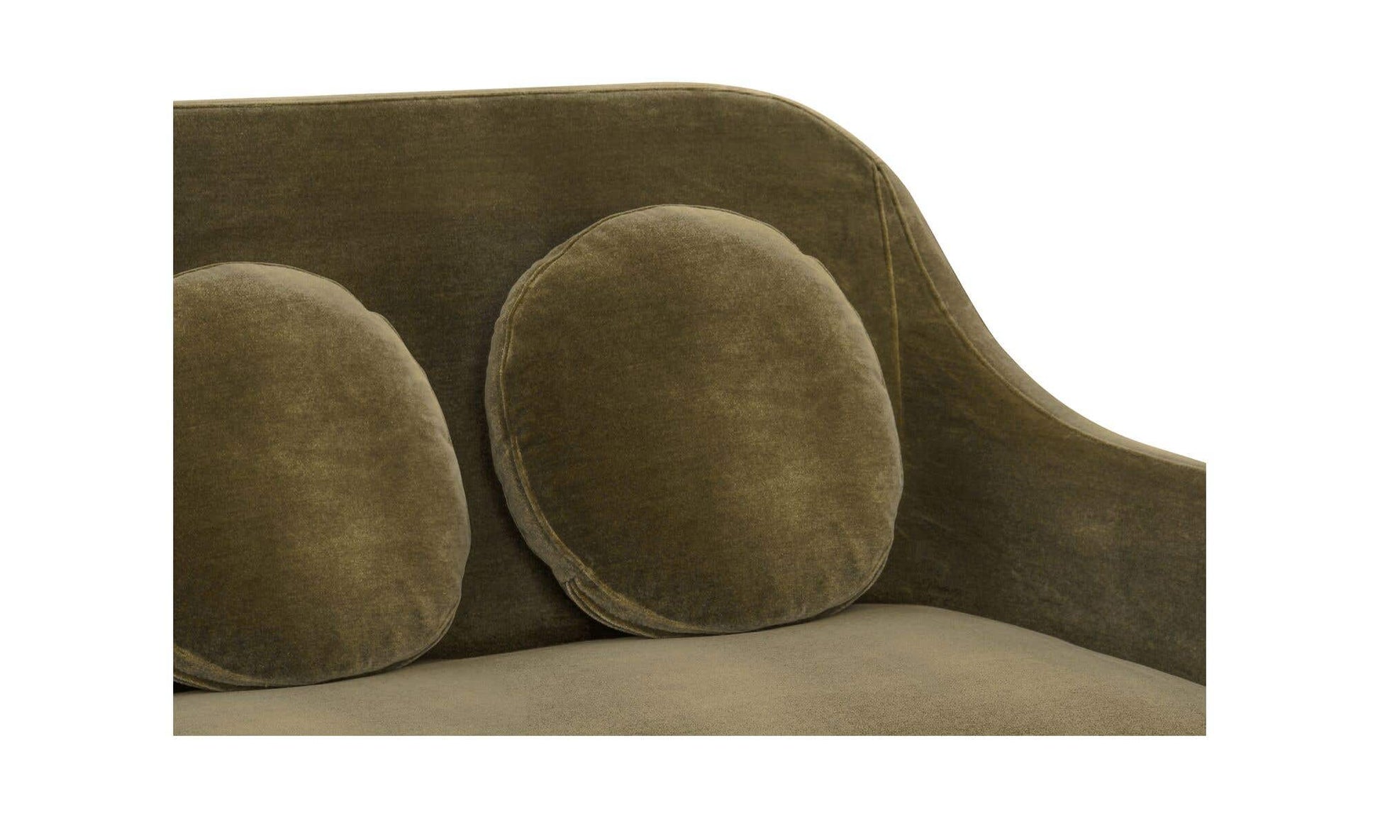 Rialto Sofa Dark Green Faux Mohair by Moe's Home Collection - view 13
