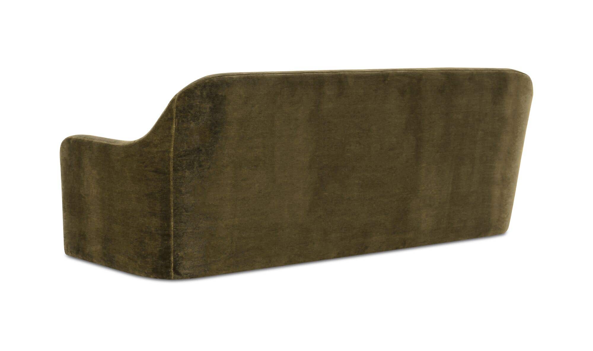 Rialto Sofa Dark Green Faux Mohair by Moe's Home Collection - view 9