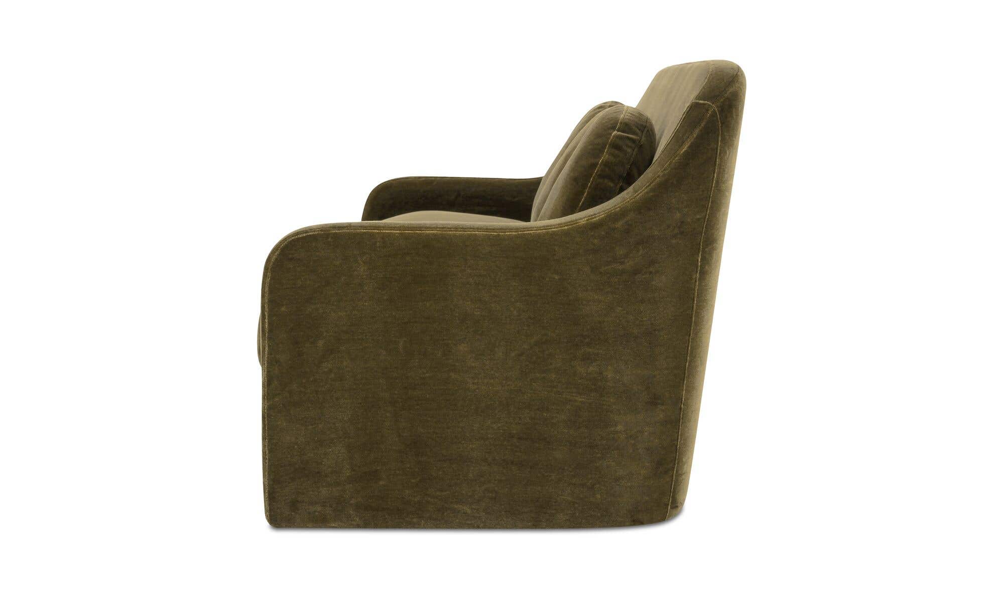 Rialto Sofa Dark Green Faux Mohair by Moe's Home Collection - view 10
