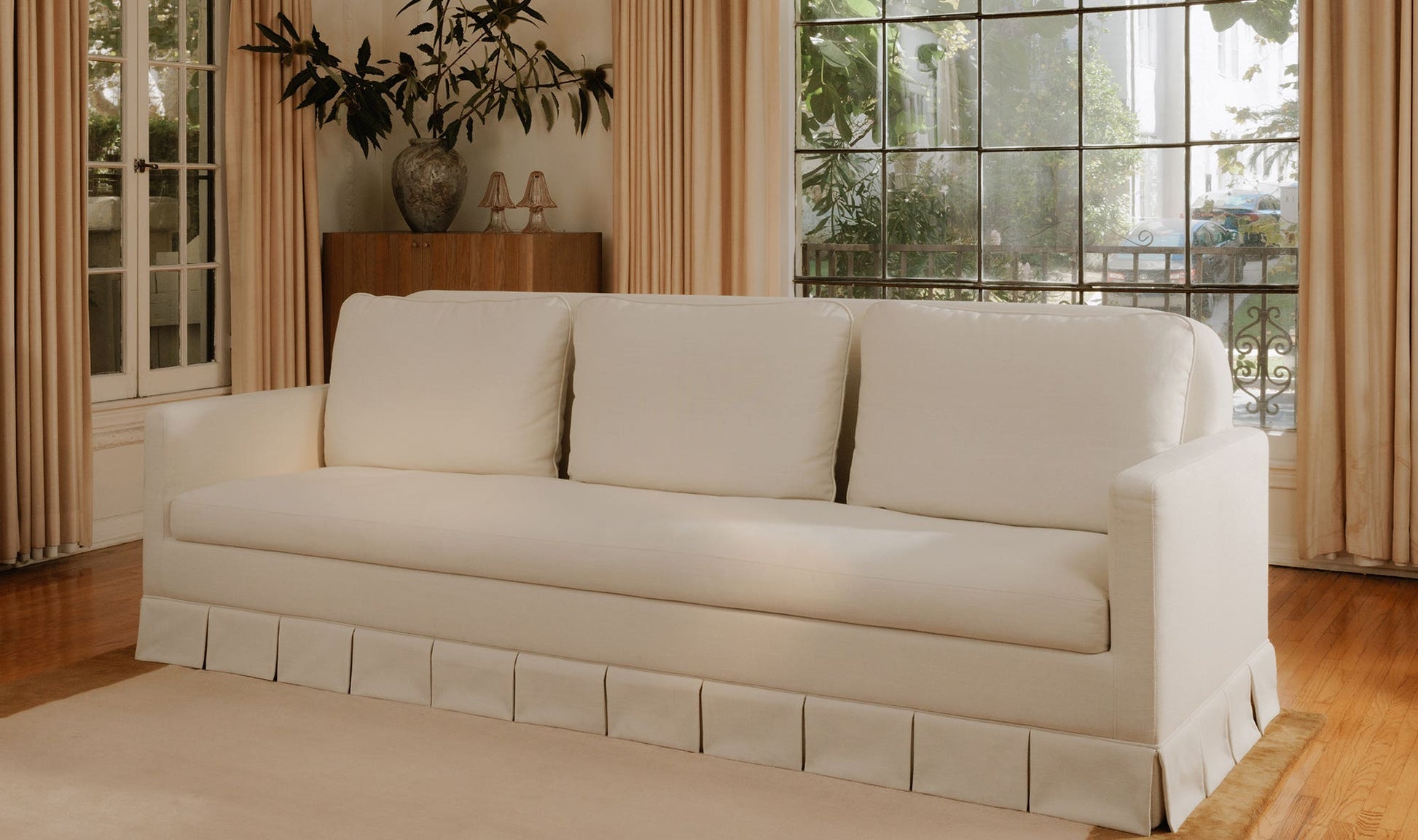 Pellicano Sofa Cream by Moe's Home Collection - view 9