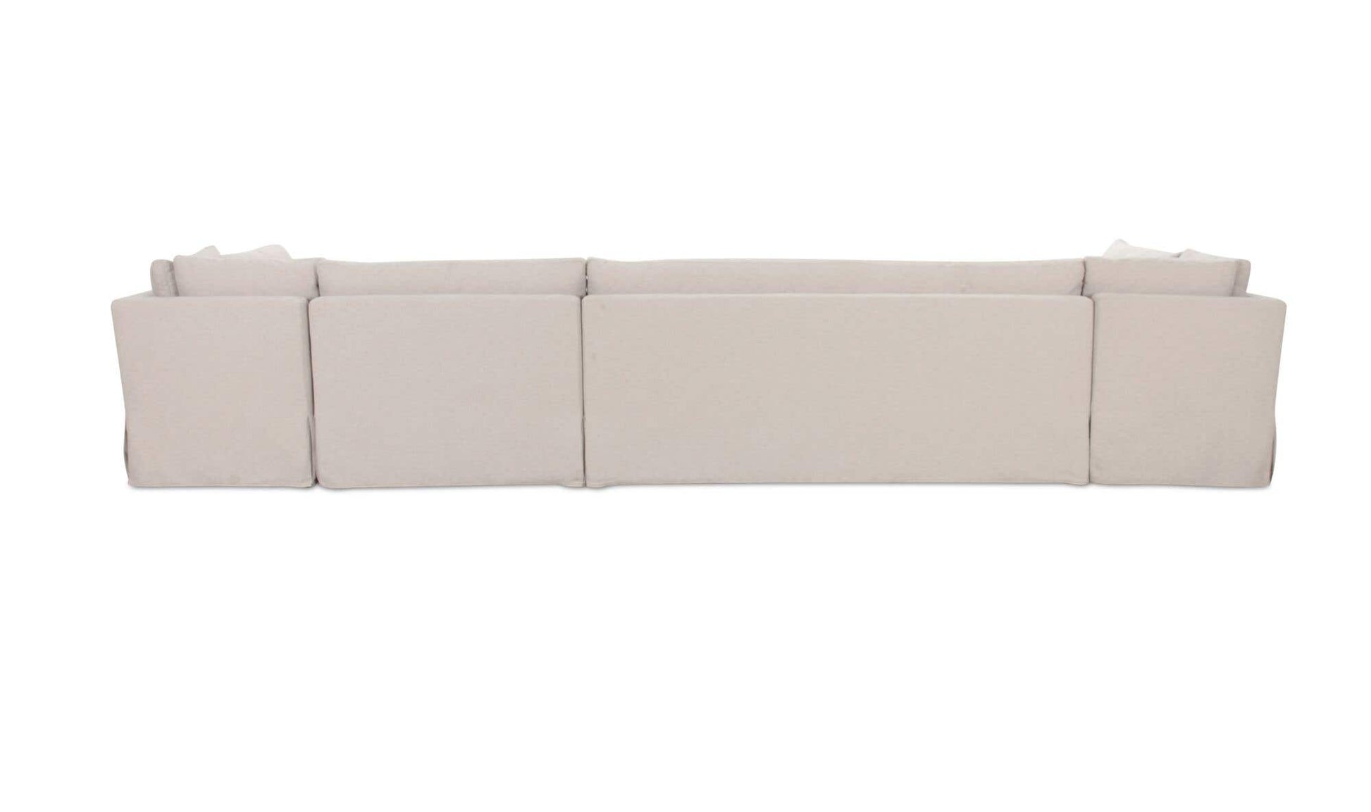 Fable Slipcover Dining Banquette U-Shape Beige 168 in. by Moe's Home Collection - view 9