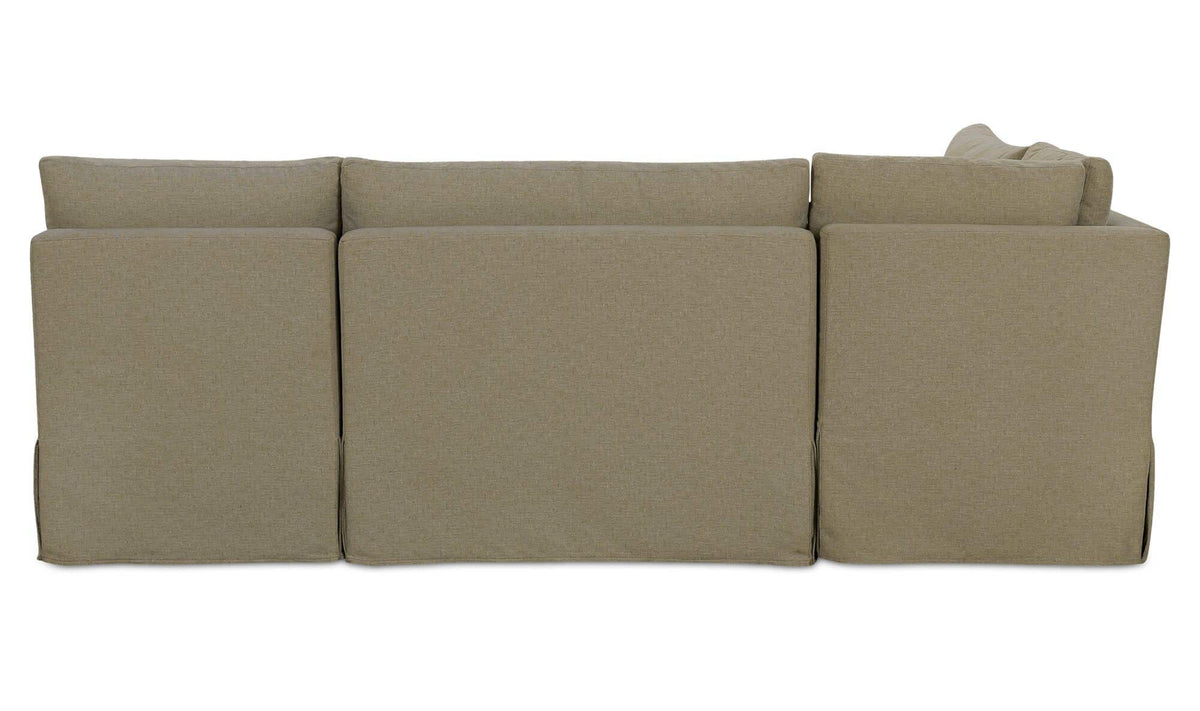 Fable Slipcover Dining Banquette L-Shape Olive 96 in by Moe's Home Collection - view 7