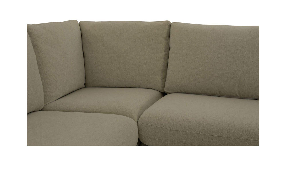 Fable Slipcover Dining Banquette L-Shape Olive 96 in by Moe's Home Collection - view 8