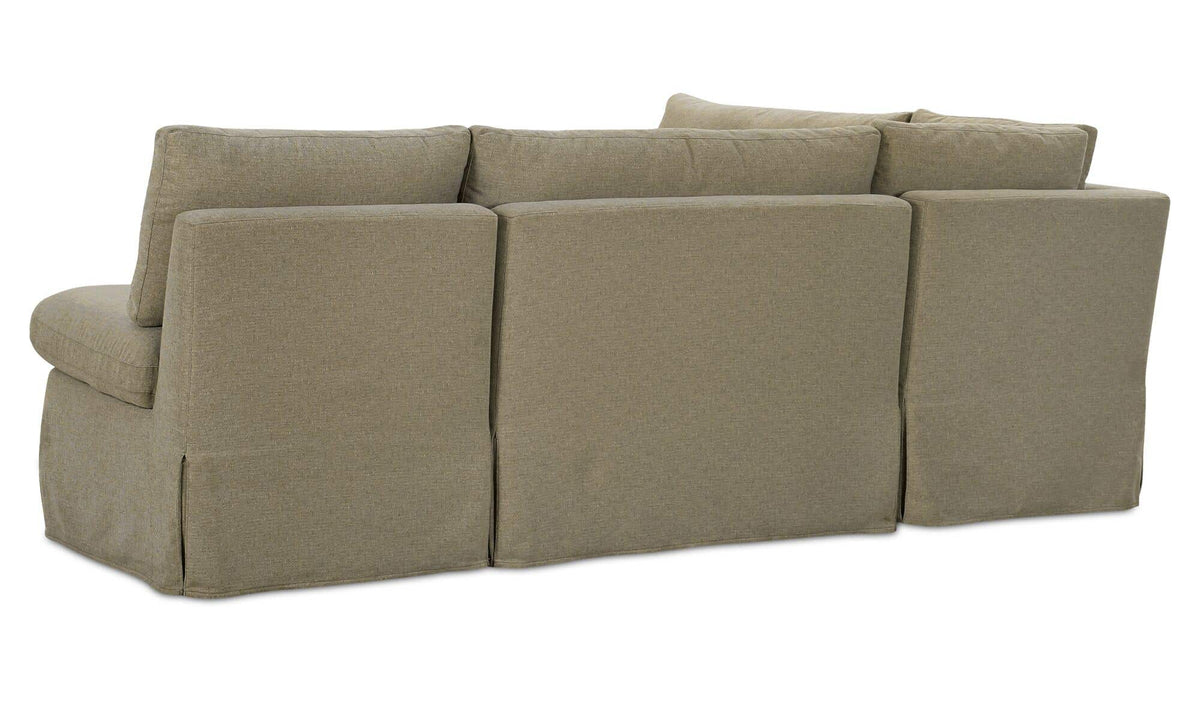 Fable Slipcover Dining Banquette L-Shape Olive 96 in by Moe's Home Collection - view 6