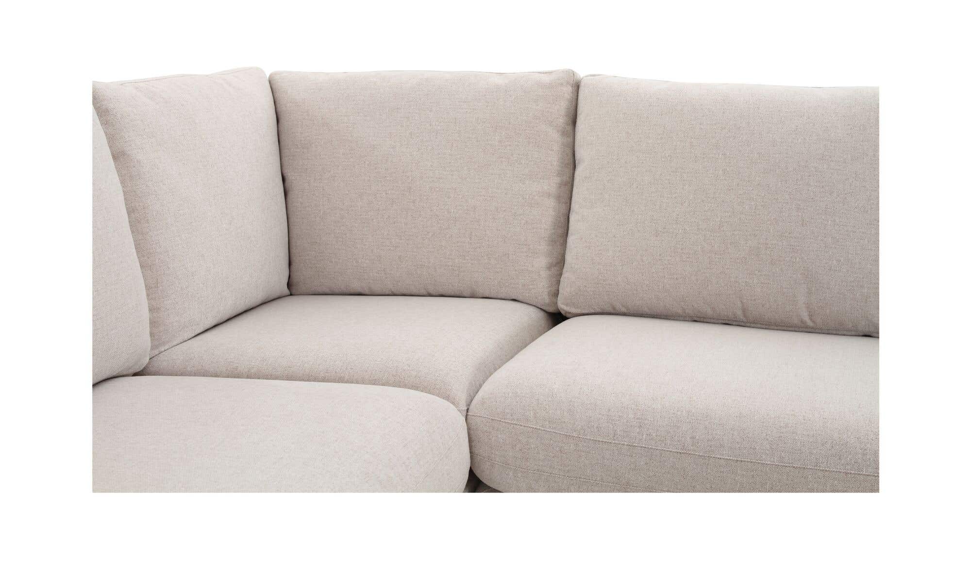 Fable Slipcover Dining Banquette L-Shape Beige 96 in. by Moe's Home Collection - view 14