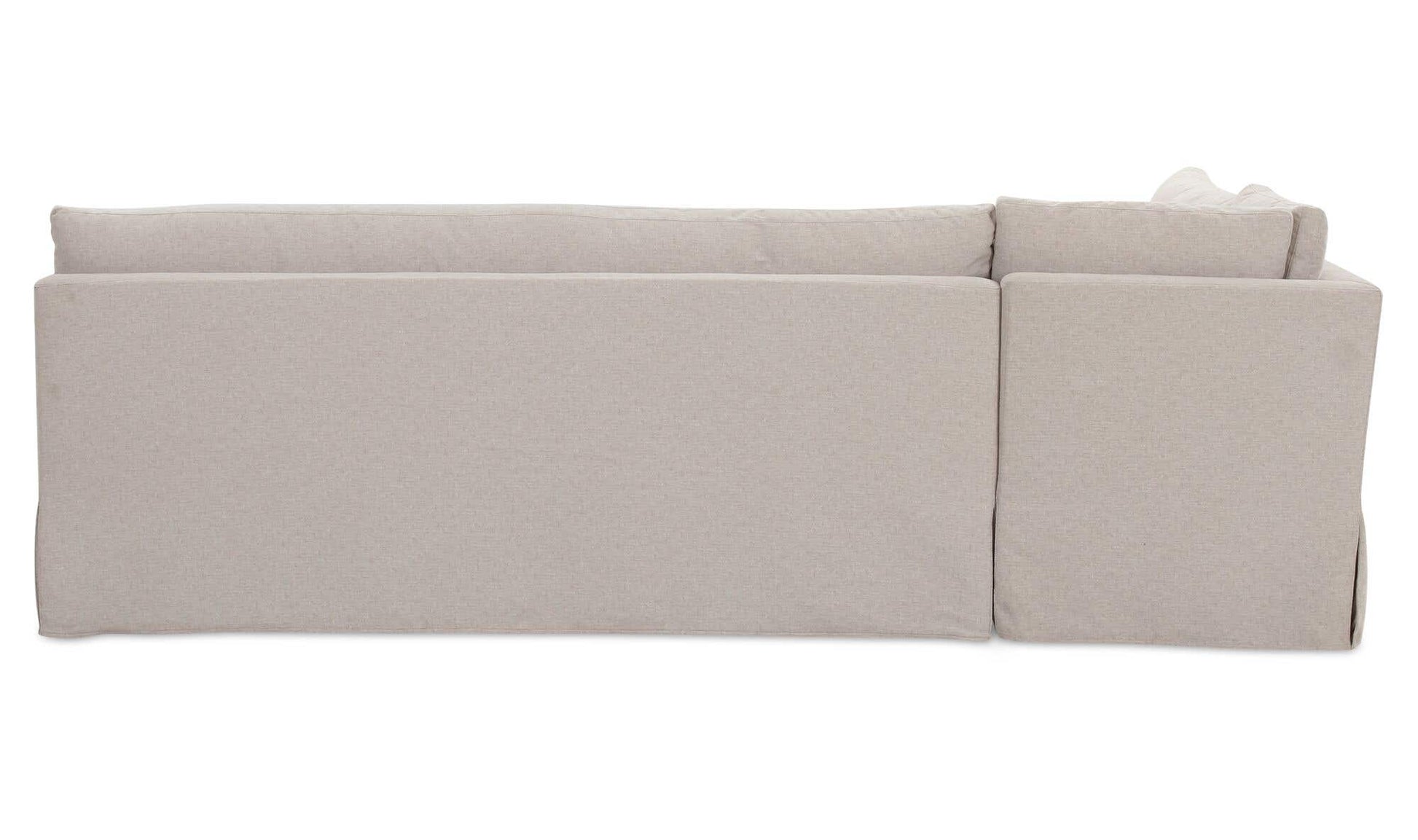 Fable Slipcover Dining Banquette L-Shape Beige 100.5 in. by Moe's Home Collection - view 12