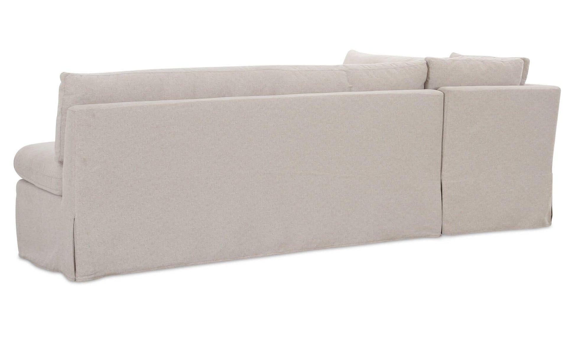 Fable Slipcover Dining Banquette L-Shape Beige 100.5 in. by Moe's Home Collection - view 10