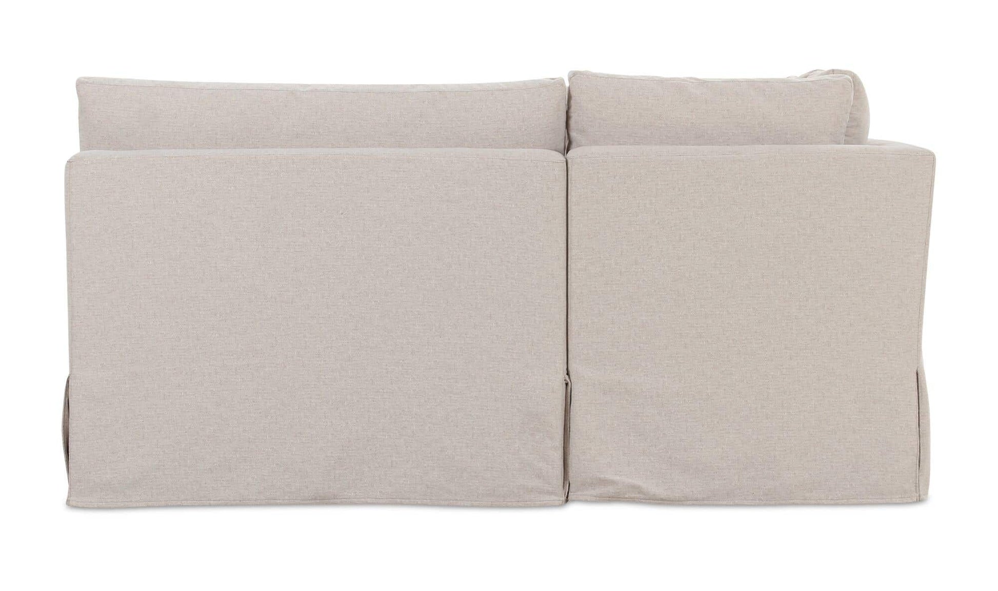 Fable Slipcover Dining Banquette U-Shape Beige 121 in. by Moe's Home Collection - view 11