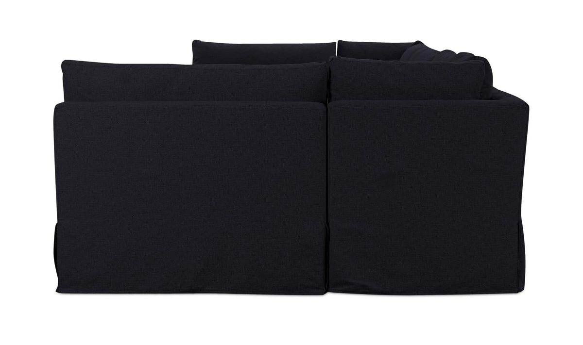 Fable Slipcover Dining Banquette U-Shape Black 154 in by Moe's Home Collection - view 5