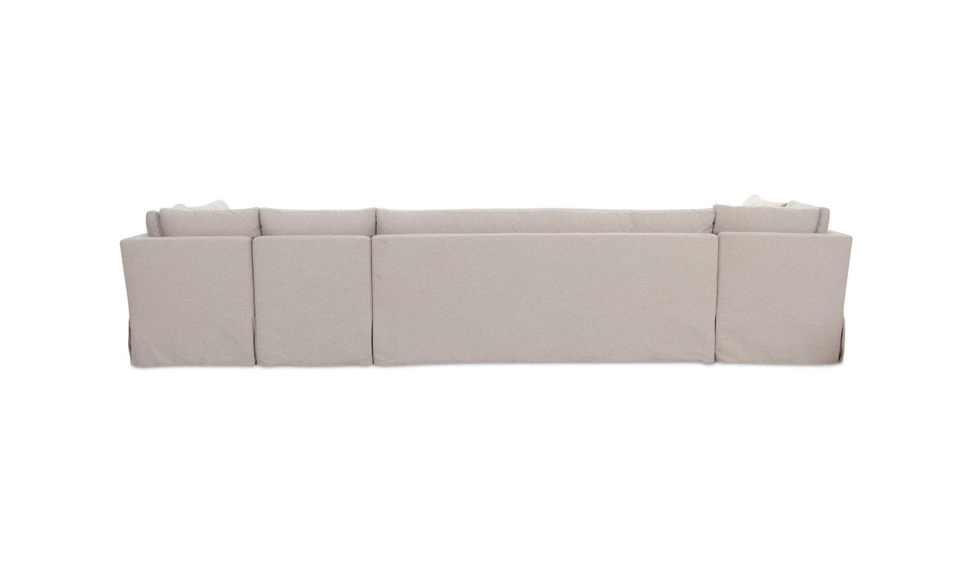 Fable Slipcover Dining Banquette U-Shape Beige 154 in. by Moe's Home Collection - view 9