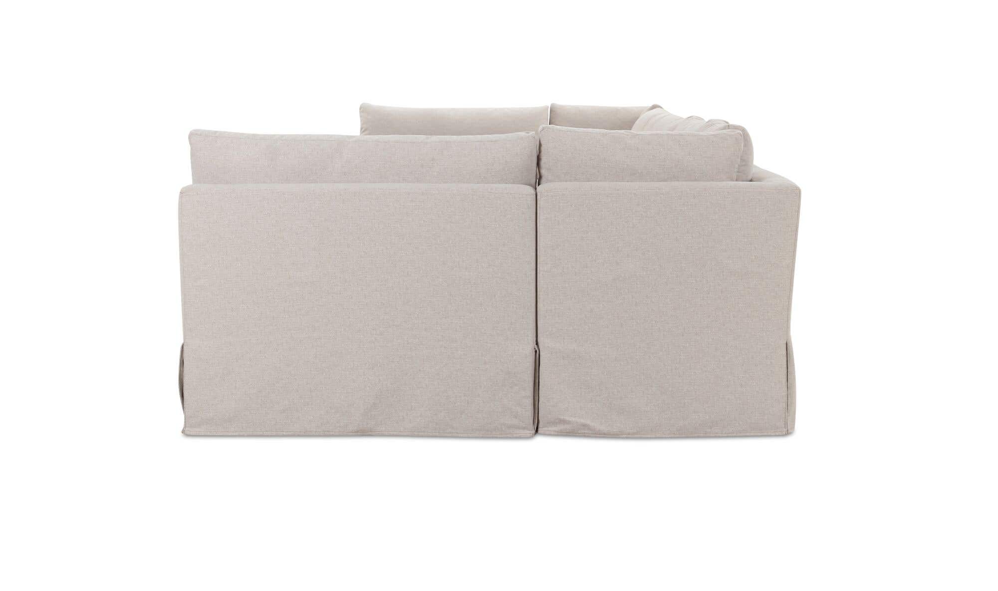 Fable Slipcover Dining Banquette U-Shape Beige 154 in. by Moe's Home Collection - view 8