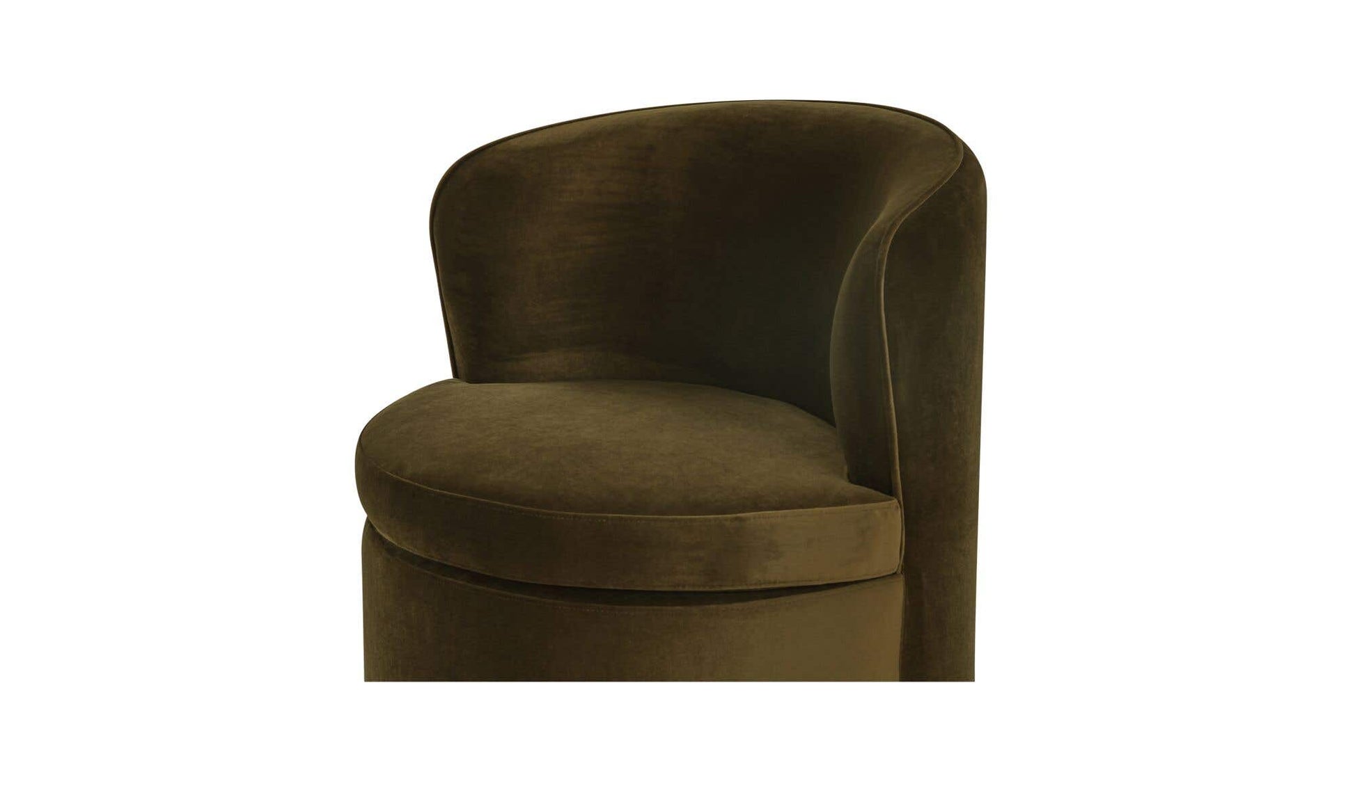 Dane Swivel Dining Chair Faux Green Mohair by Moe's Home Collection - view 11