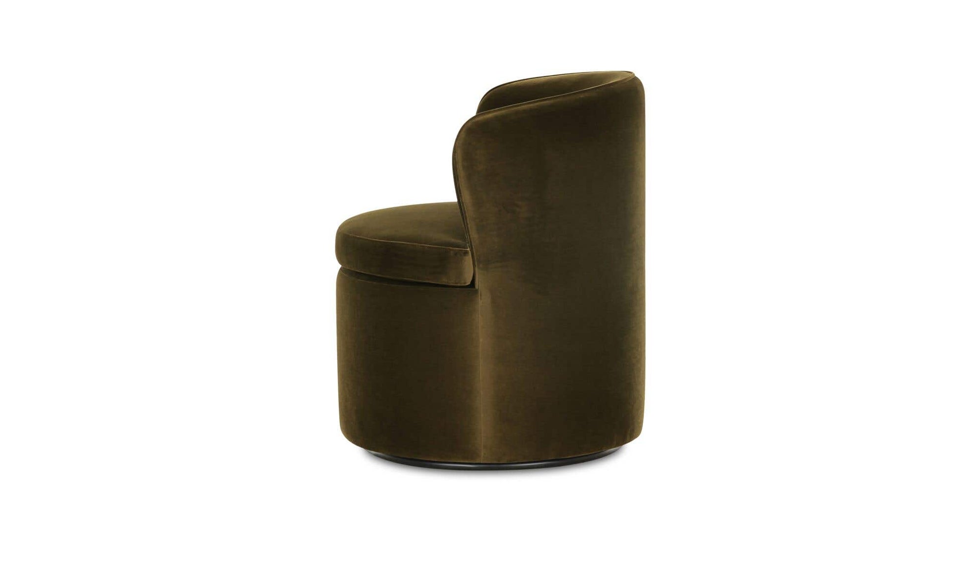 Dane Swivel Dining Chair Faux Green Mohair by Moe's Home Collection - view 8
