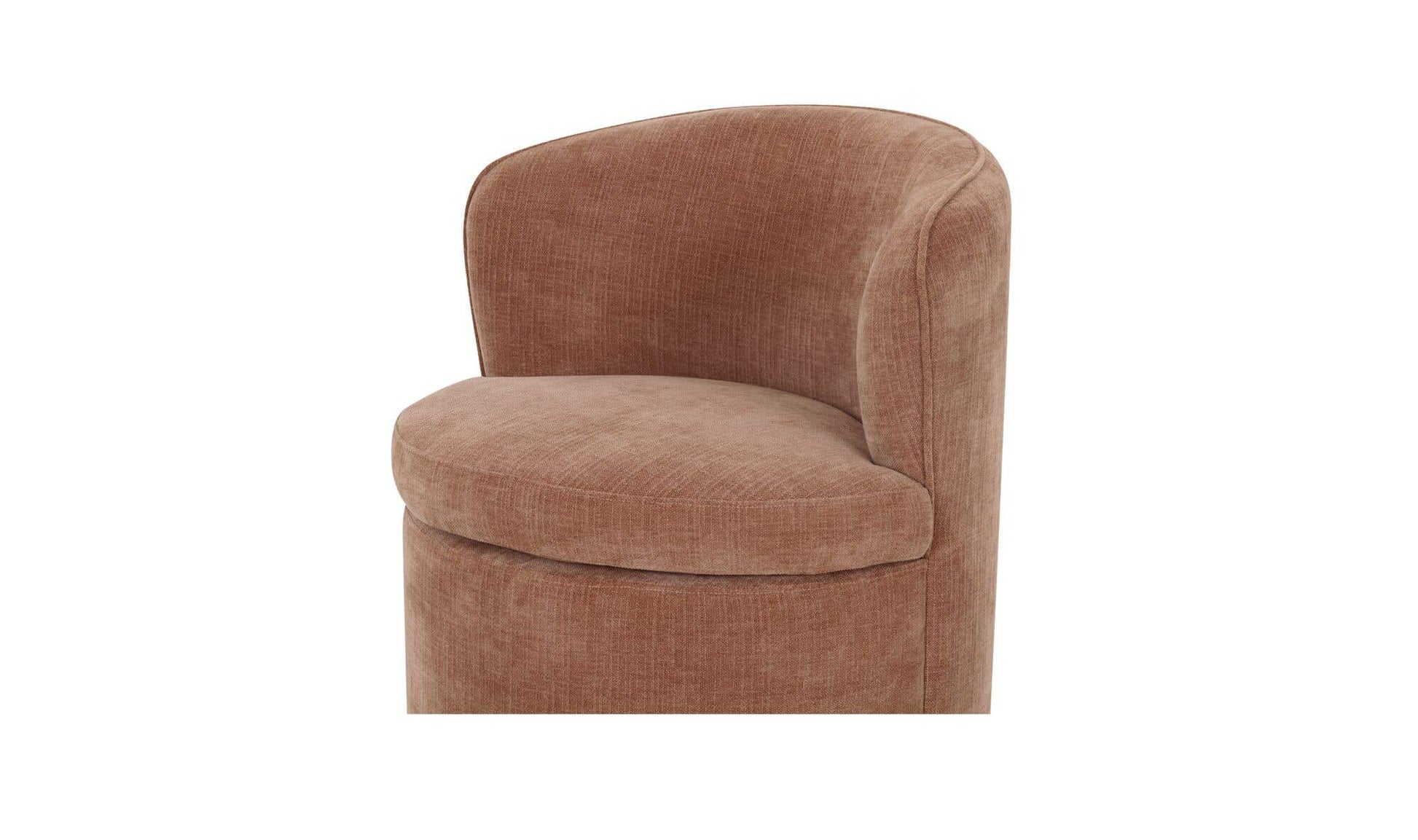 Dane Swivel Dining Chair Heritage Pink by Moe's Home Collection - view 11