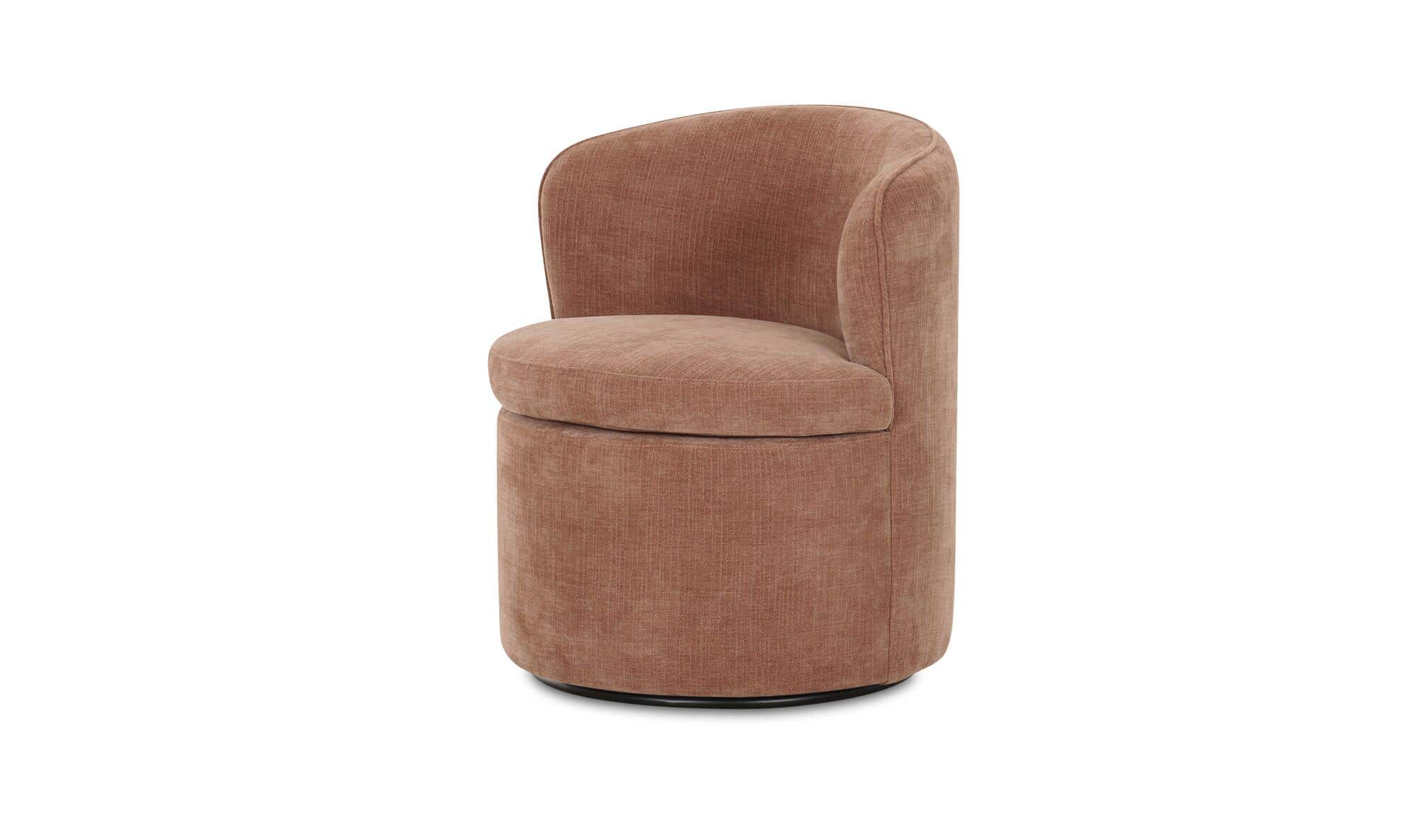 Dane Swivel Dining Chair Heritage Pink by Moe's Home Collection - view 7