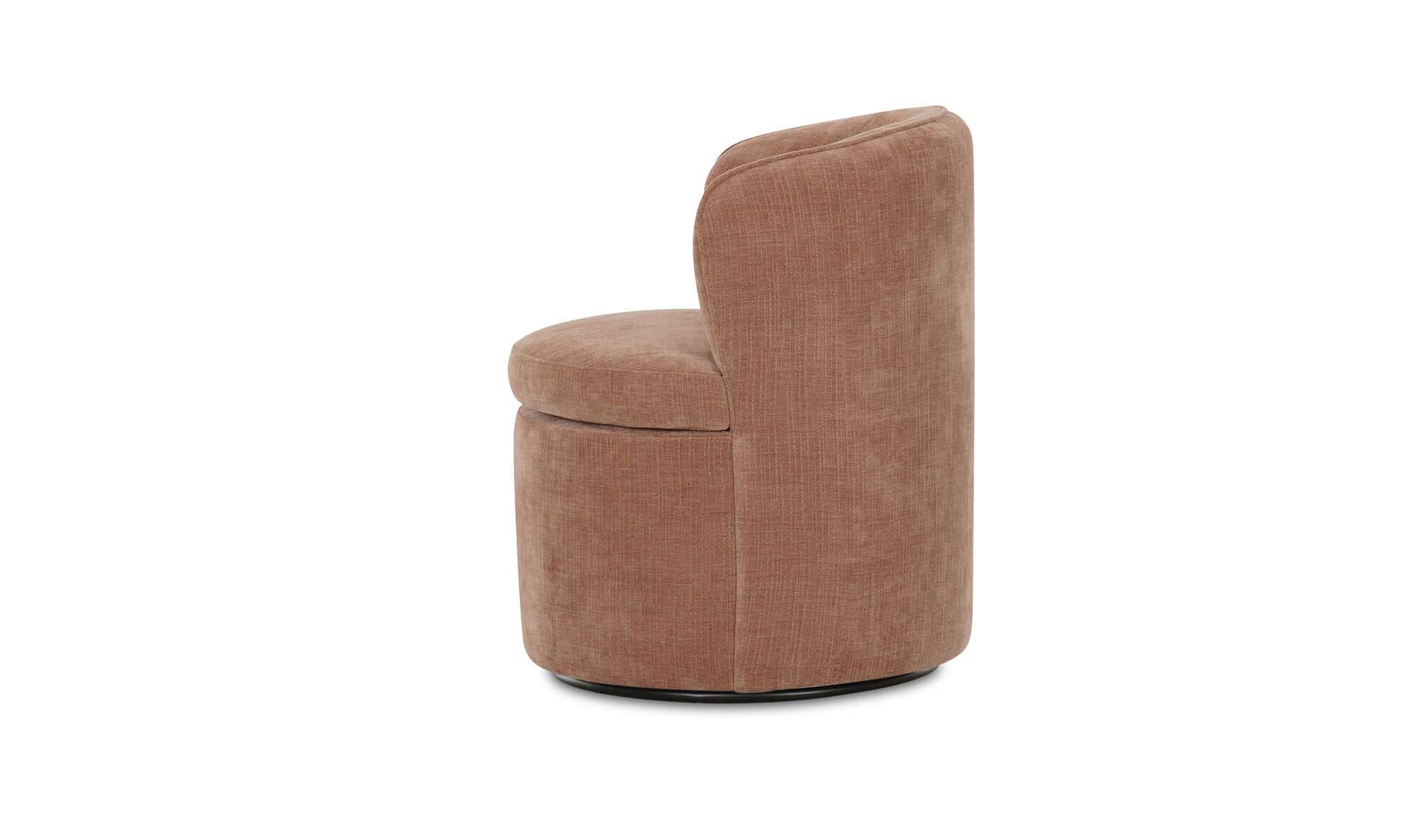Dane Swivel Dining Chair Heritage Pink by Moe's Home Collection - view 8