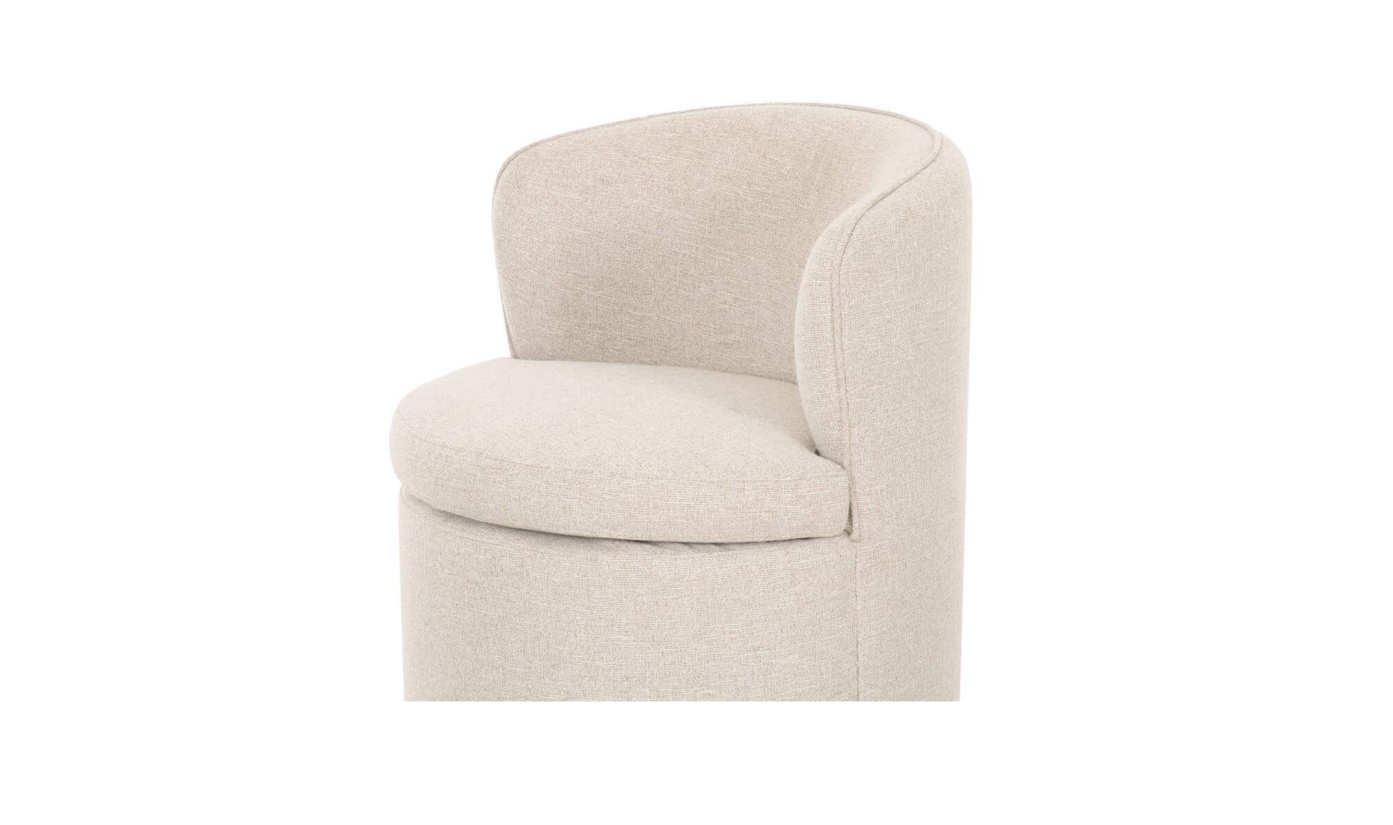 Dane Swivel Dining Chair Oatmeal by Moe's Home Collection - view 12