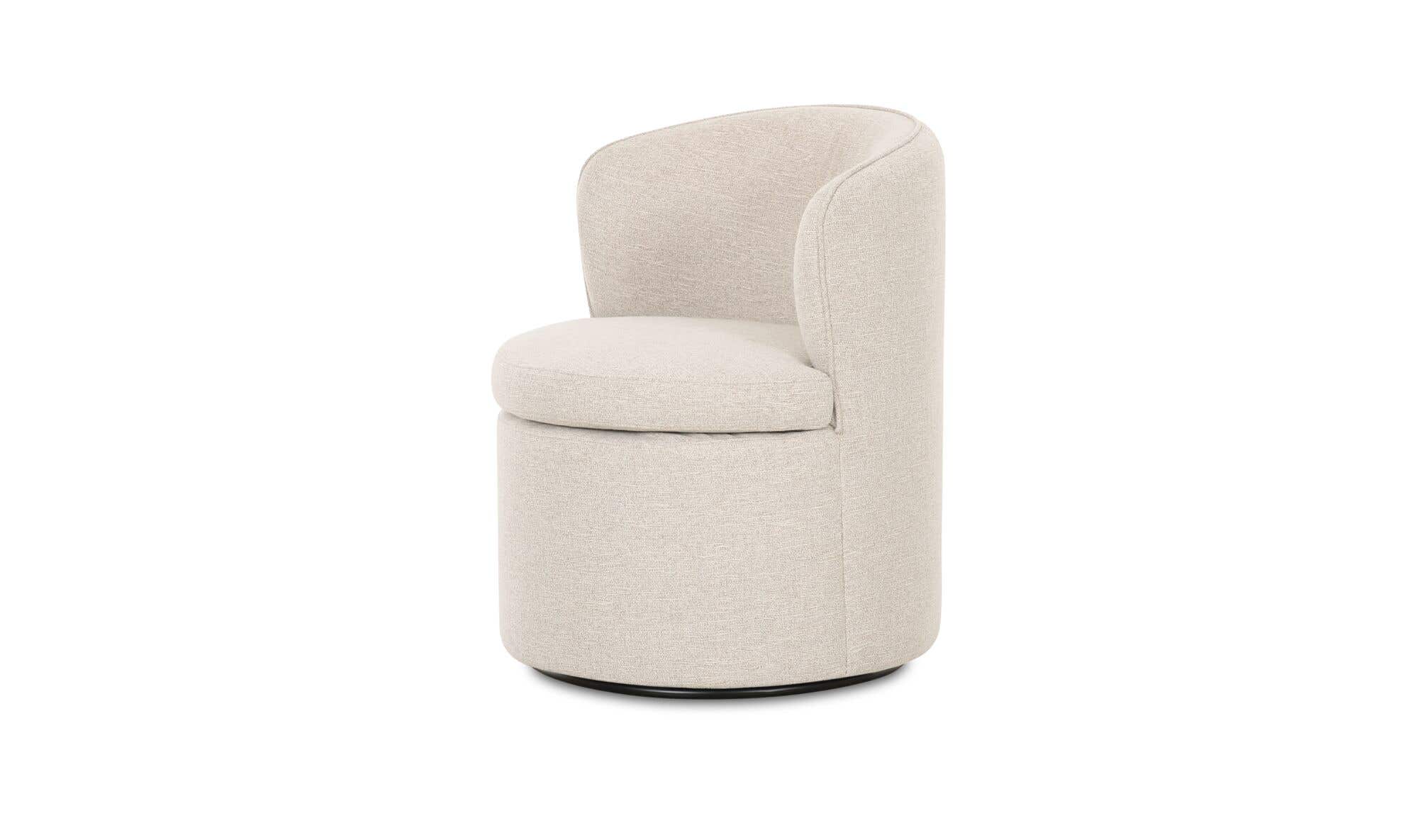 Dane Swivel Dining Chair Oatmeal by Moe's Home Collection - view 8