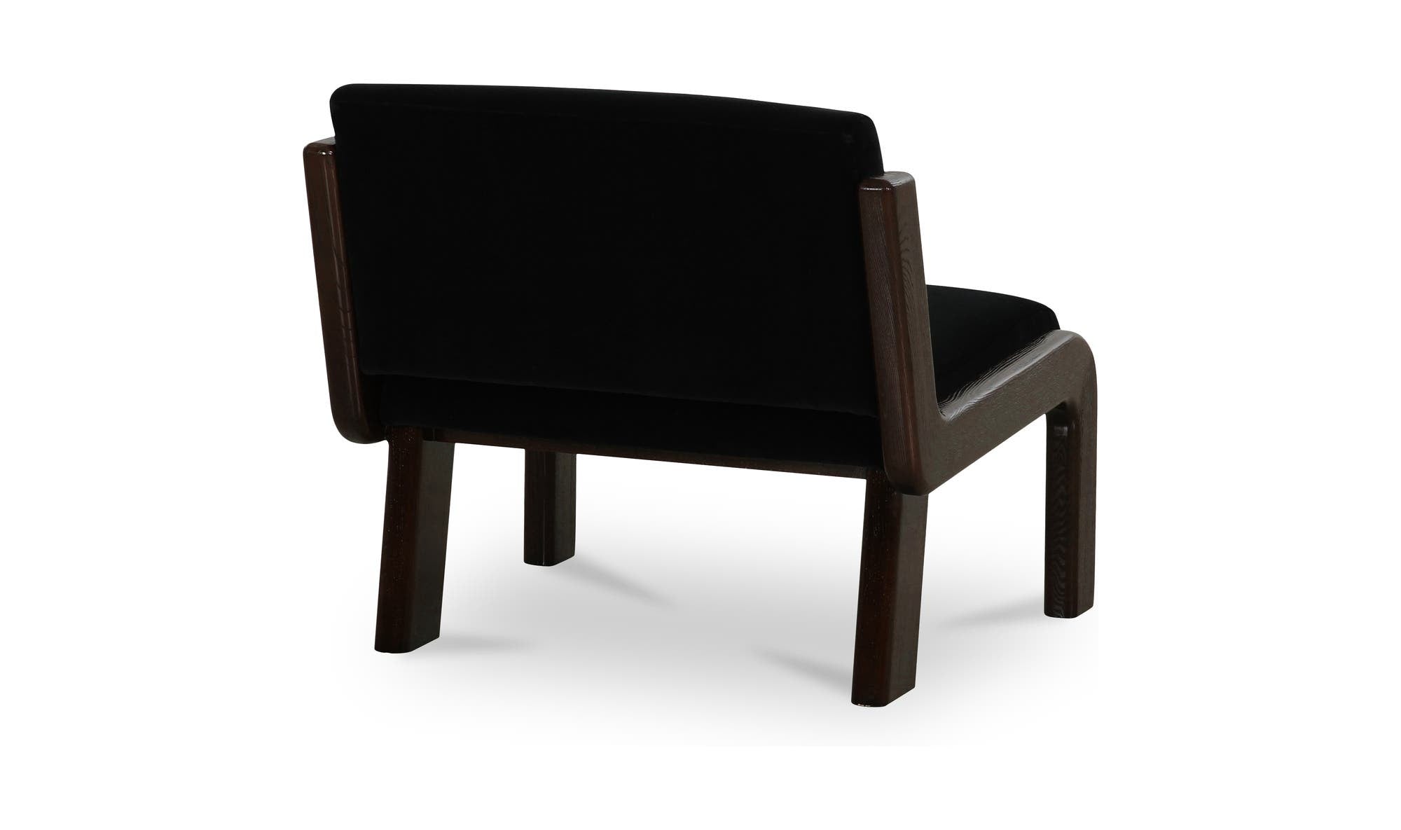 Edie Accent Chair Black Faux Mohair by Moe's Home Collection - view 10