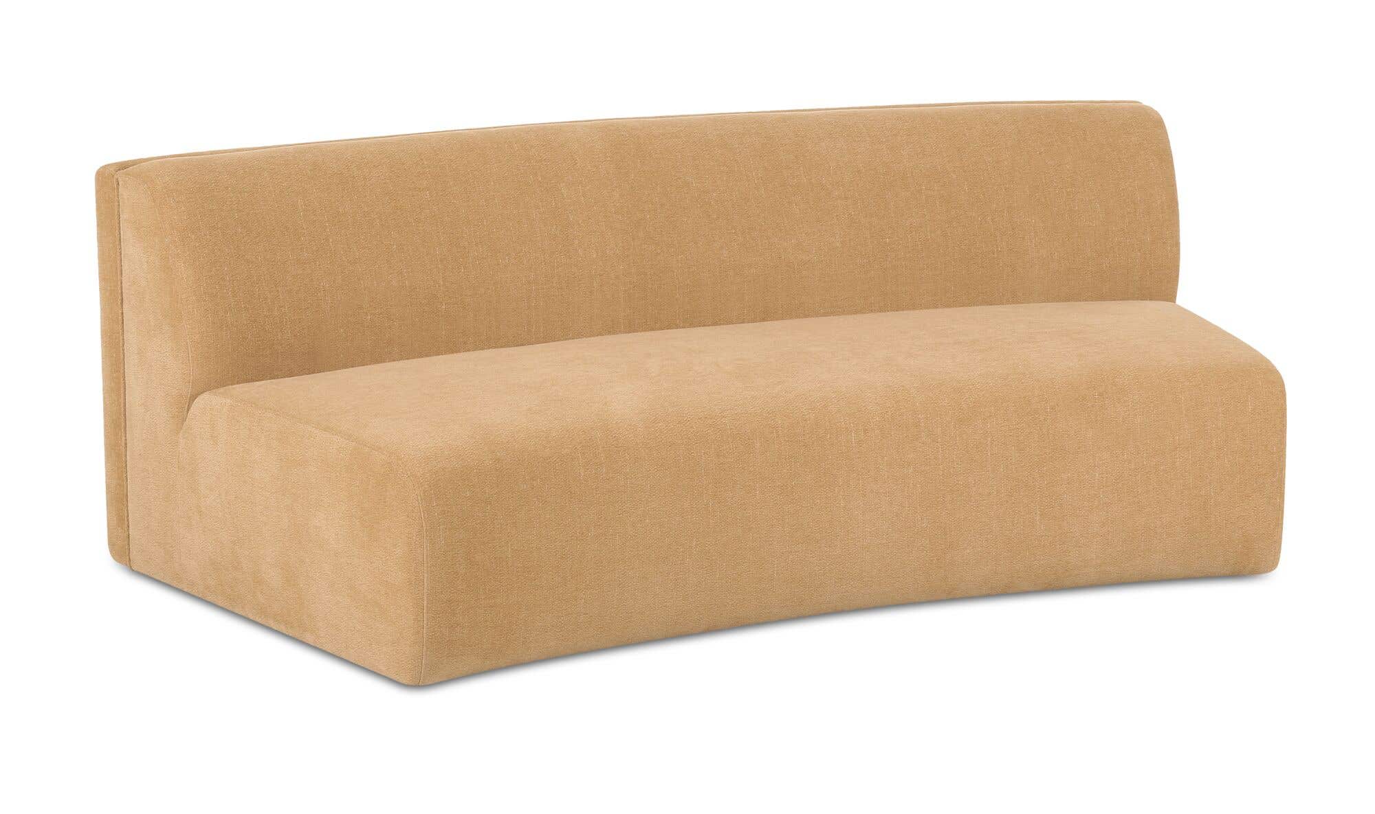 Naomi Concave Sofa Golden Yellow by Moe's Home Collection - view 12