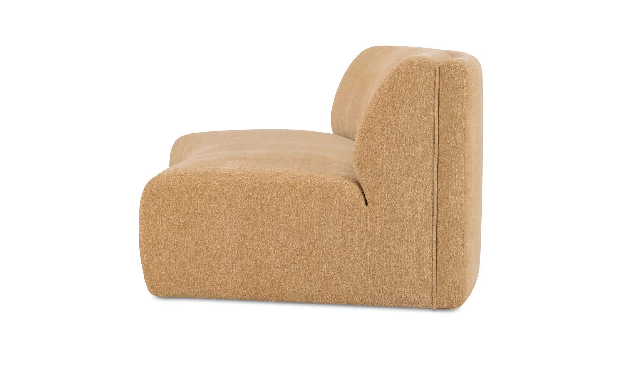 Naomi Concave Sofa Golden Yellow by Moe's Home Collection - view 17
