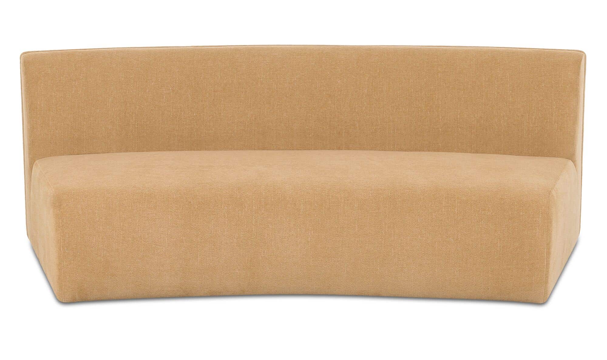 Naomi Concave Sofa Golden Yellow by Moe's Home Collection - view 7