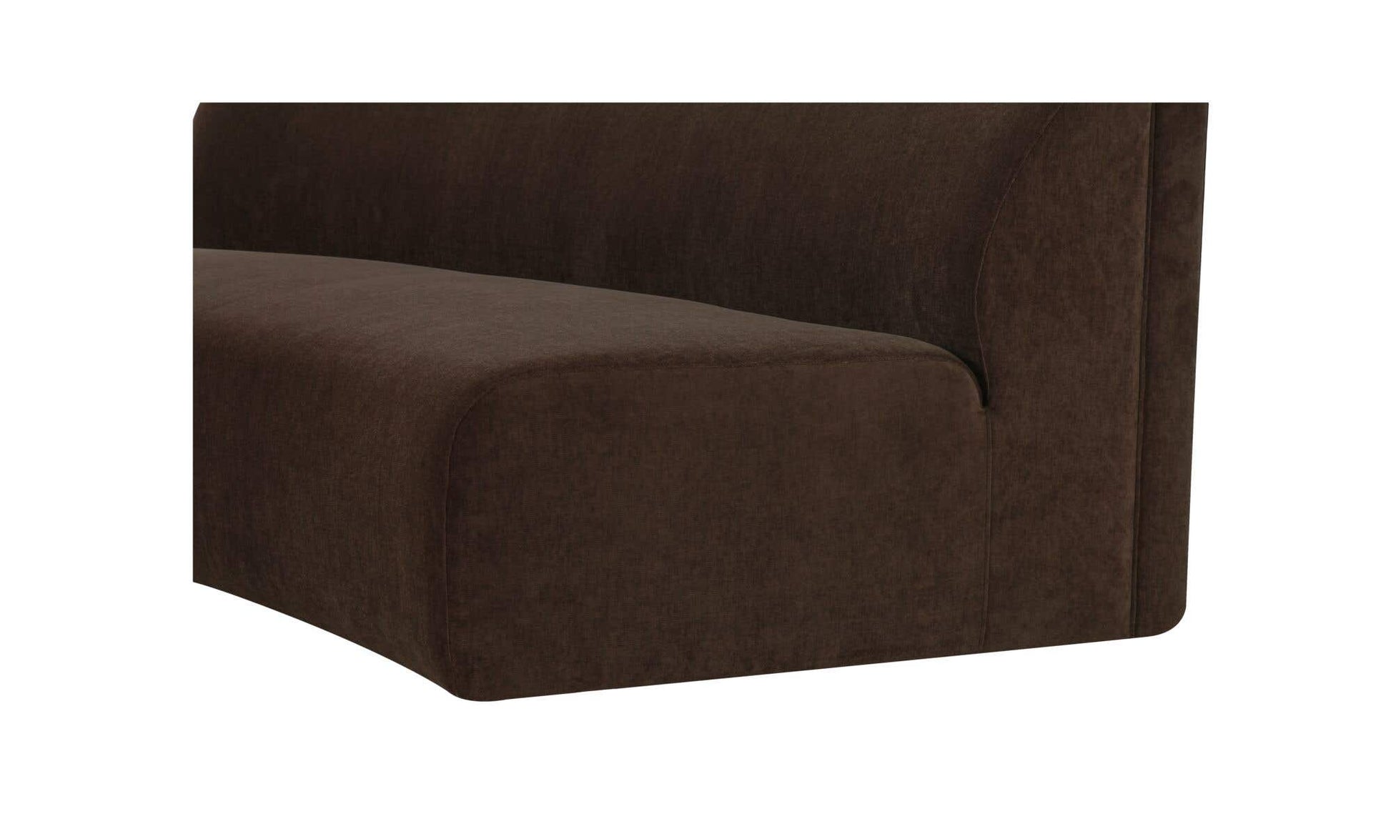 Naomi Concave Sofa Dark Brown by Moe's Home Collection - view 9