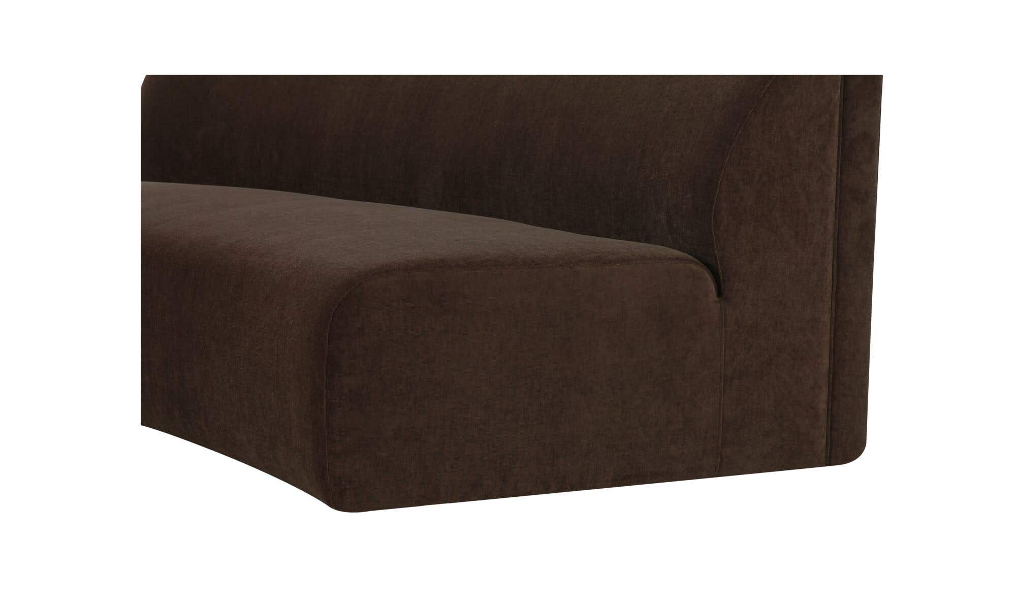 Naomi Concave Sofa Dark Brown by Moe's Home Collection - view 9