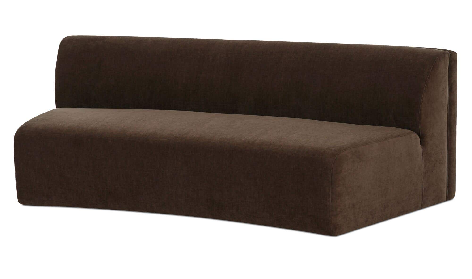 Naomi Concave Sofa Dark Brown by Moe's Home Collection - view 5