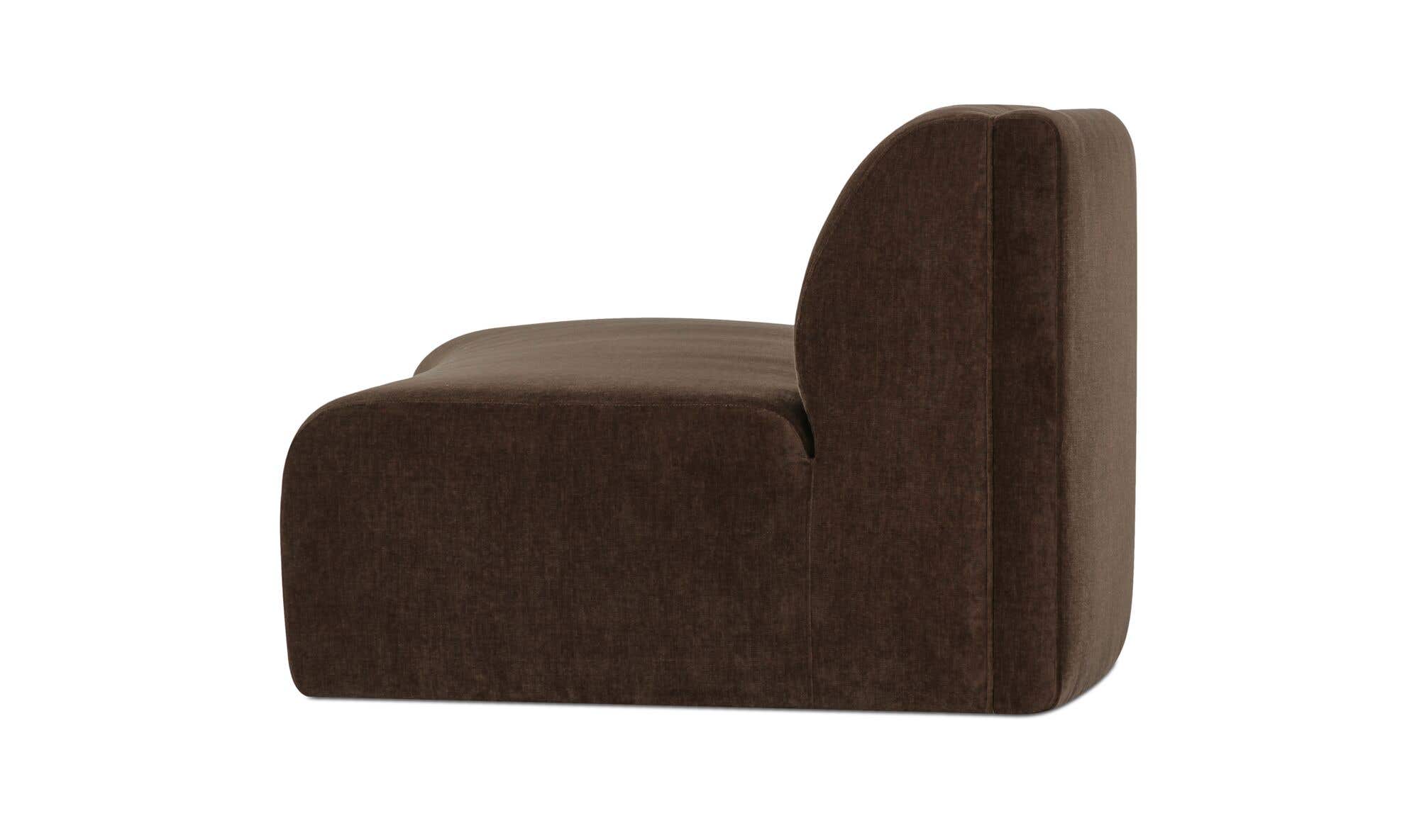 Naomi Concave Sofa Dark Brown by Moe's Home Collection - view 6