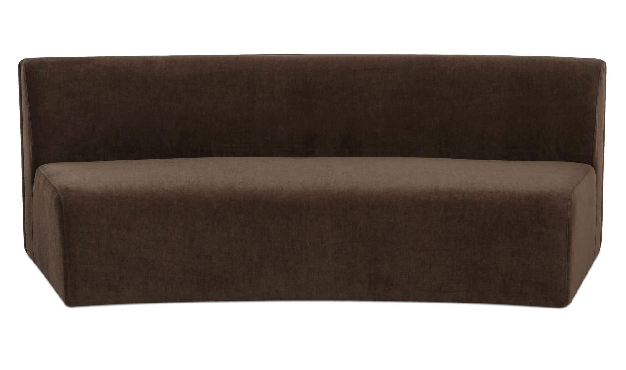 Naomi Concave Sofa Dark Brown by Moe's Home Collection - view 4